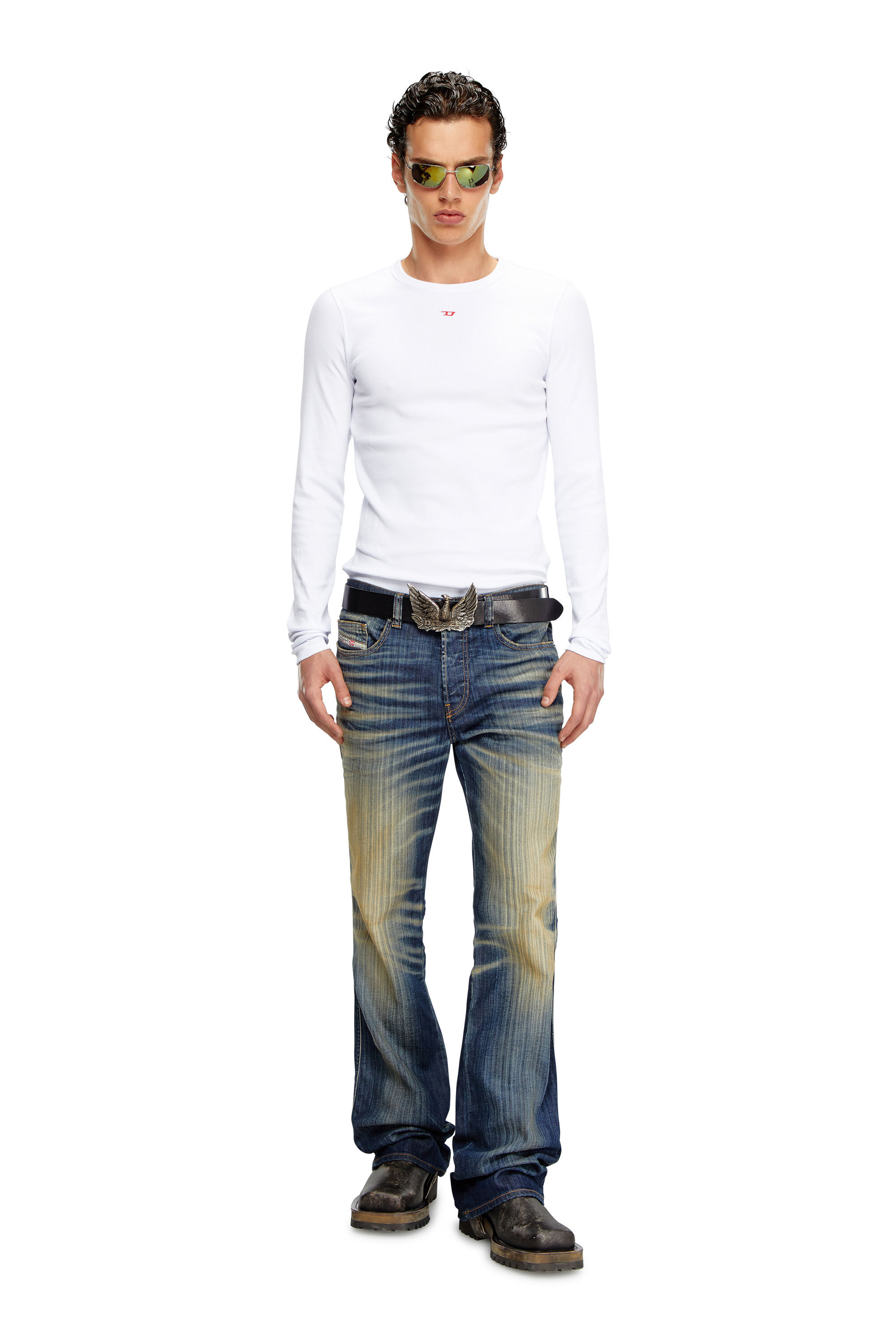 【関税&送料込】Diesel D-Ribber-N 国内即発】DIESEL『D-Ribber-Ls-N 長袖Tシャツ』送料込 (DIESEL