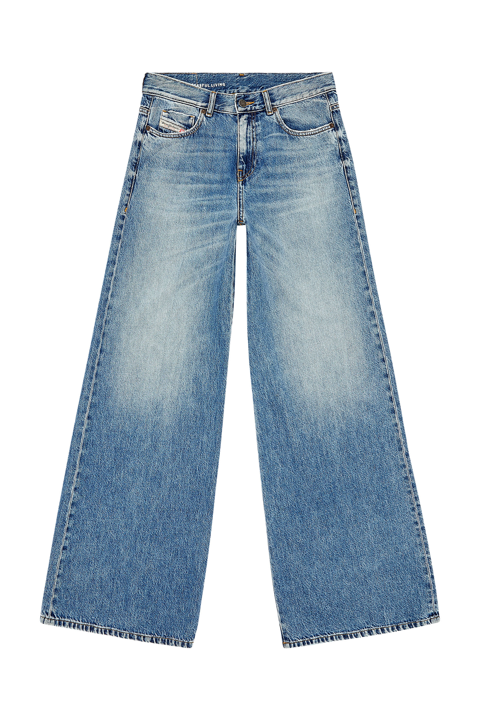 Damen Flare Jeans | Mittelblau | Diesel 1978 D-Akemi