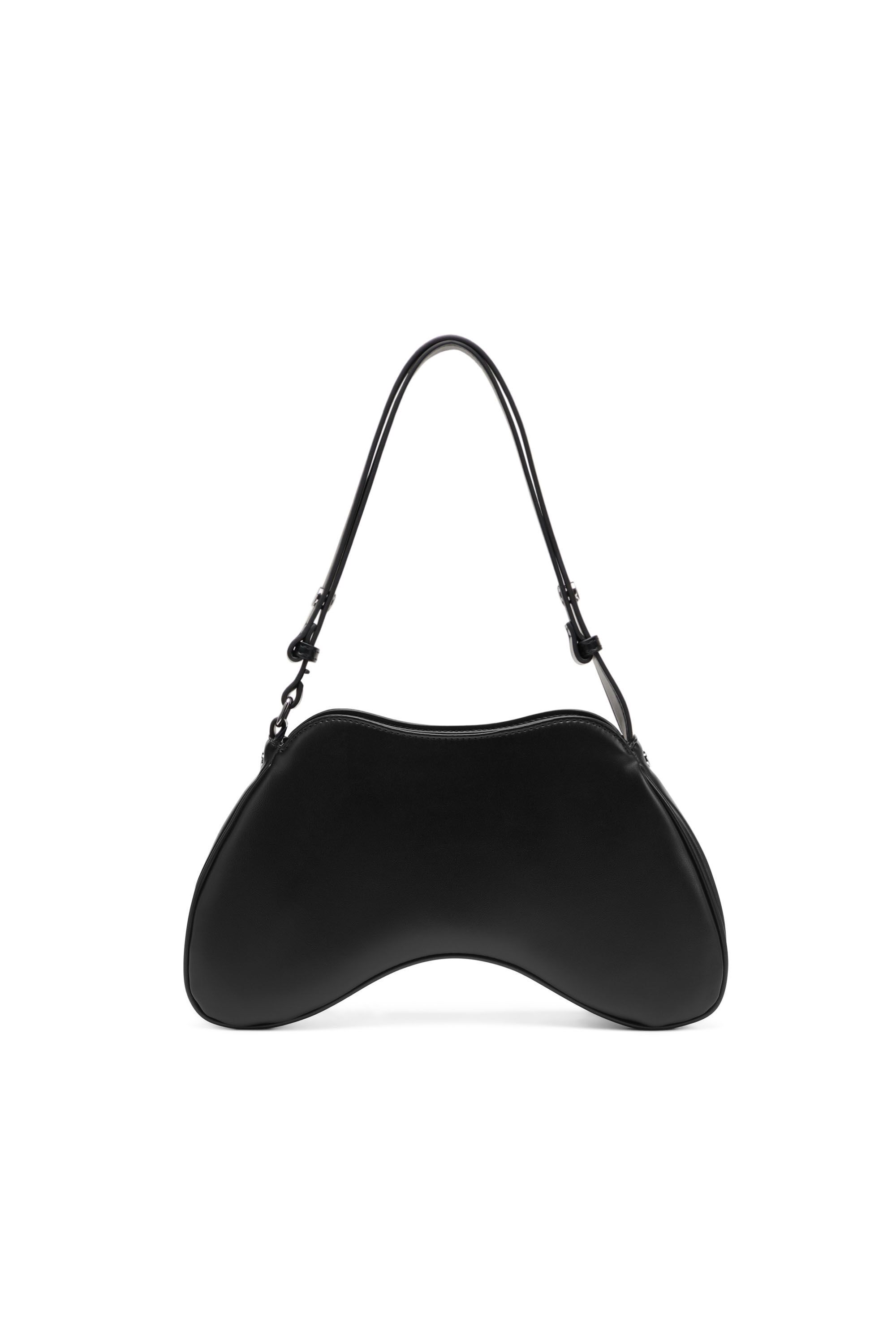 Diesel - PLAY SHOULDER, Woman Play-Shoulder bag with two-tone design in Black - Image 3