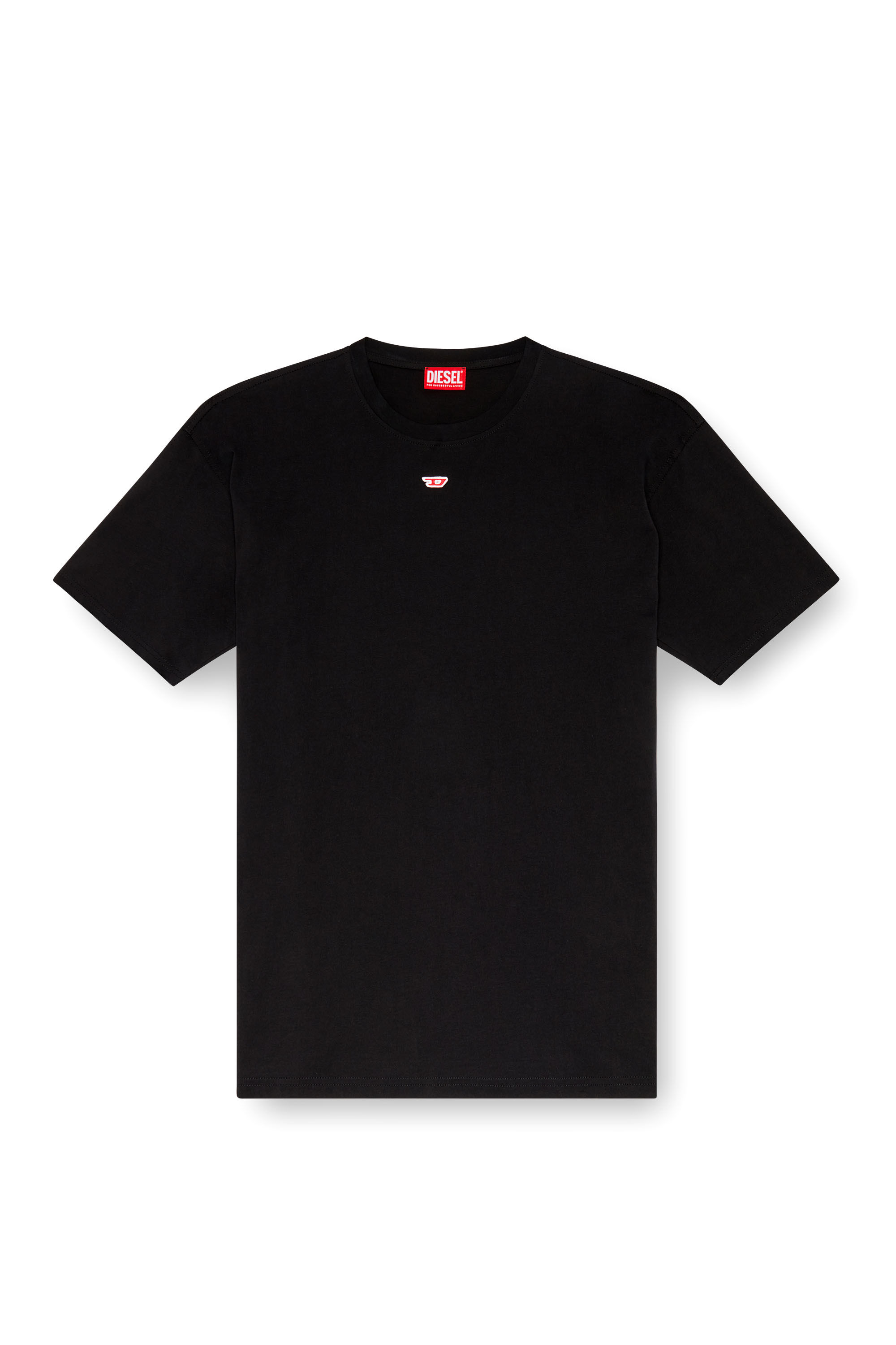 Diesel - T-BOXT-D, Unisex T-Shirt mit gesticktem D-Patch in Schwarz - 2