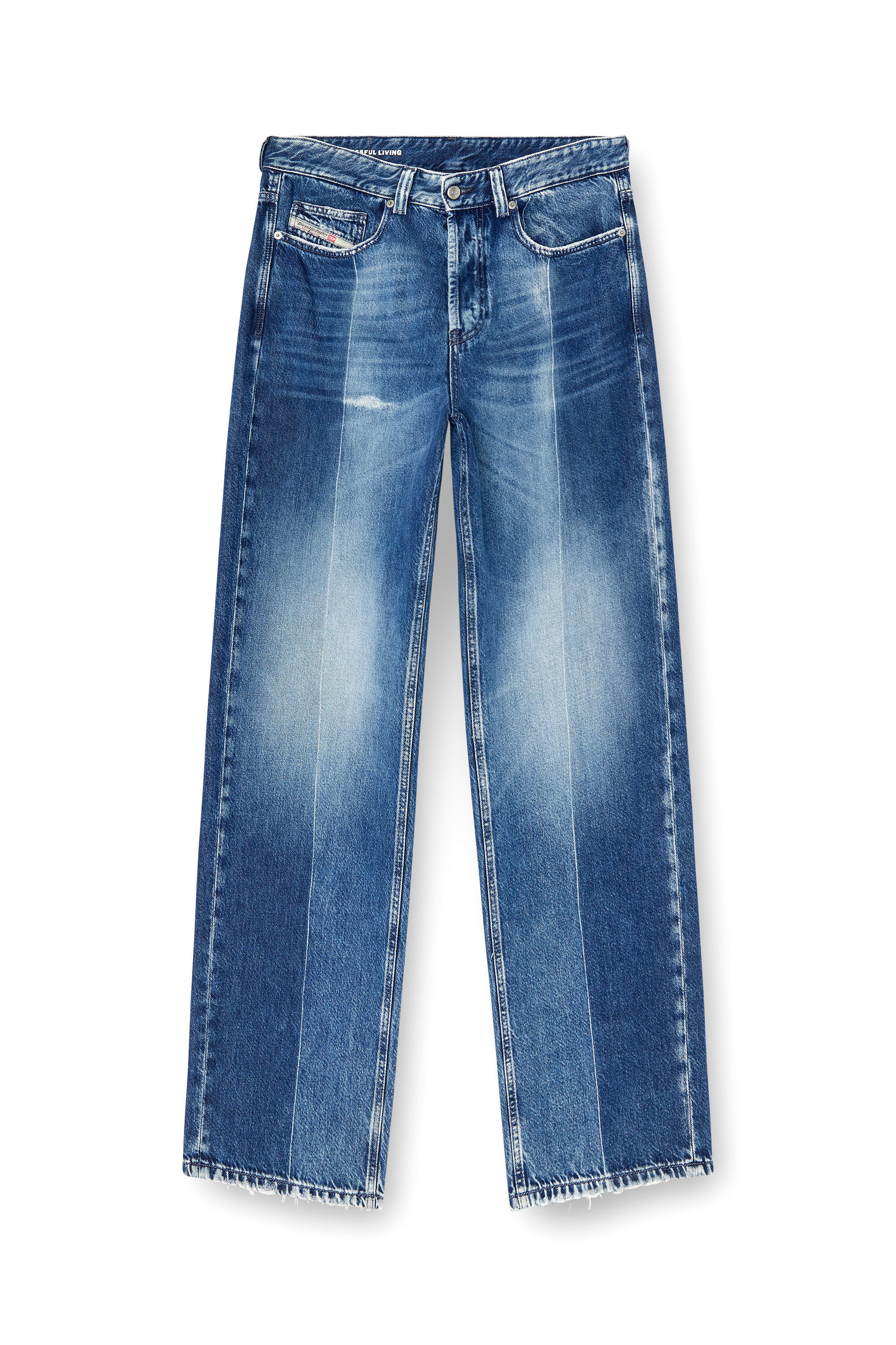 Diesel - Man's Relaxed Jeans 2001 D-Macro 09L48, Medium blue - 2