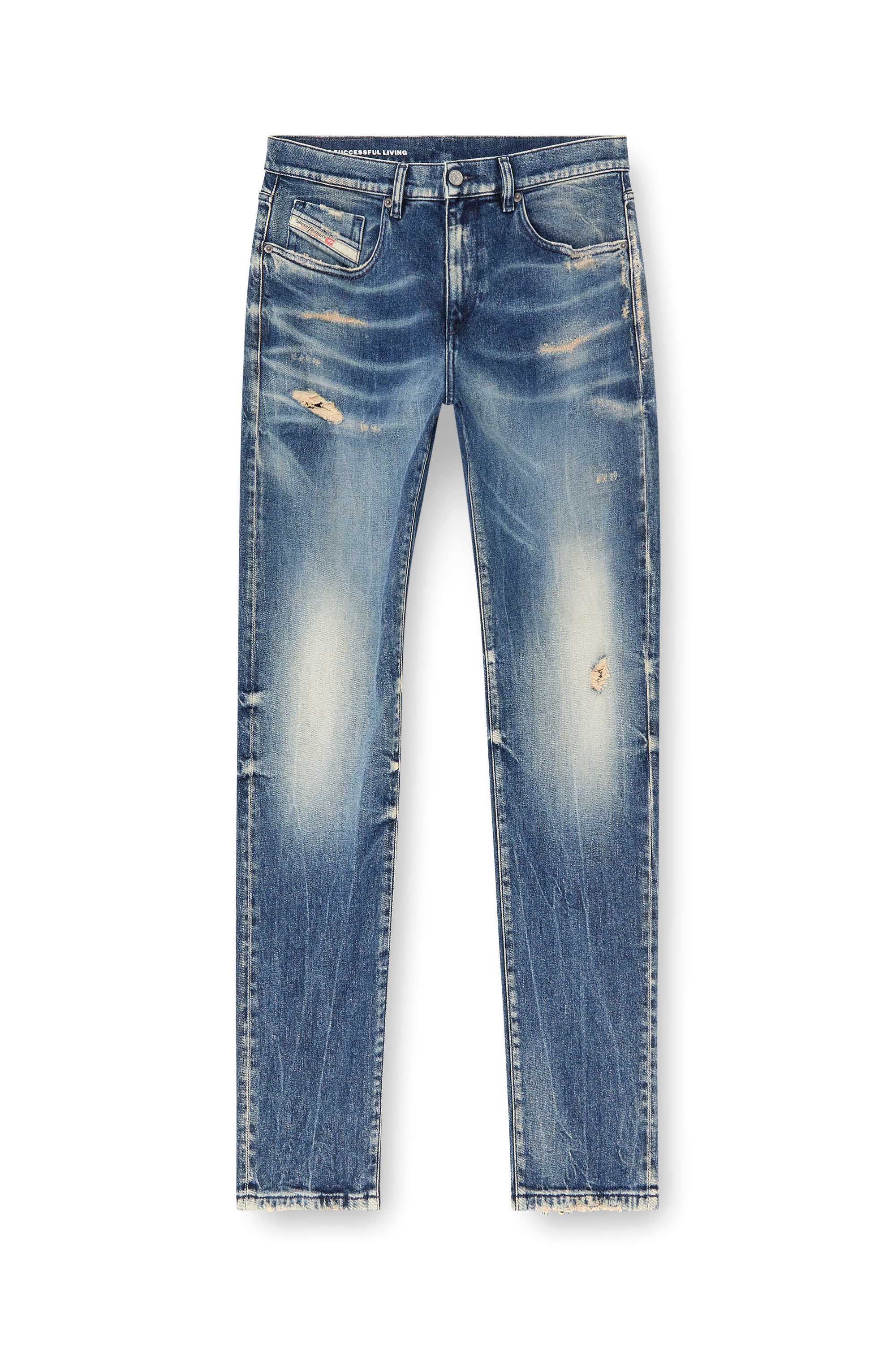 Diesel - Herren Slim Jeans 2019 D-Strukt 007Y6, Dunkelblau - 2