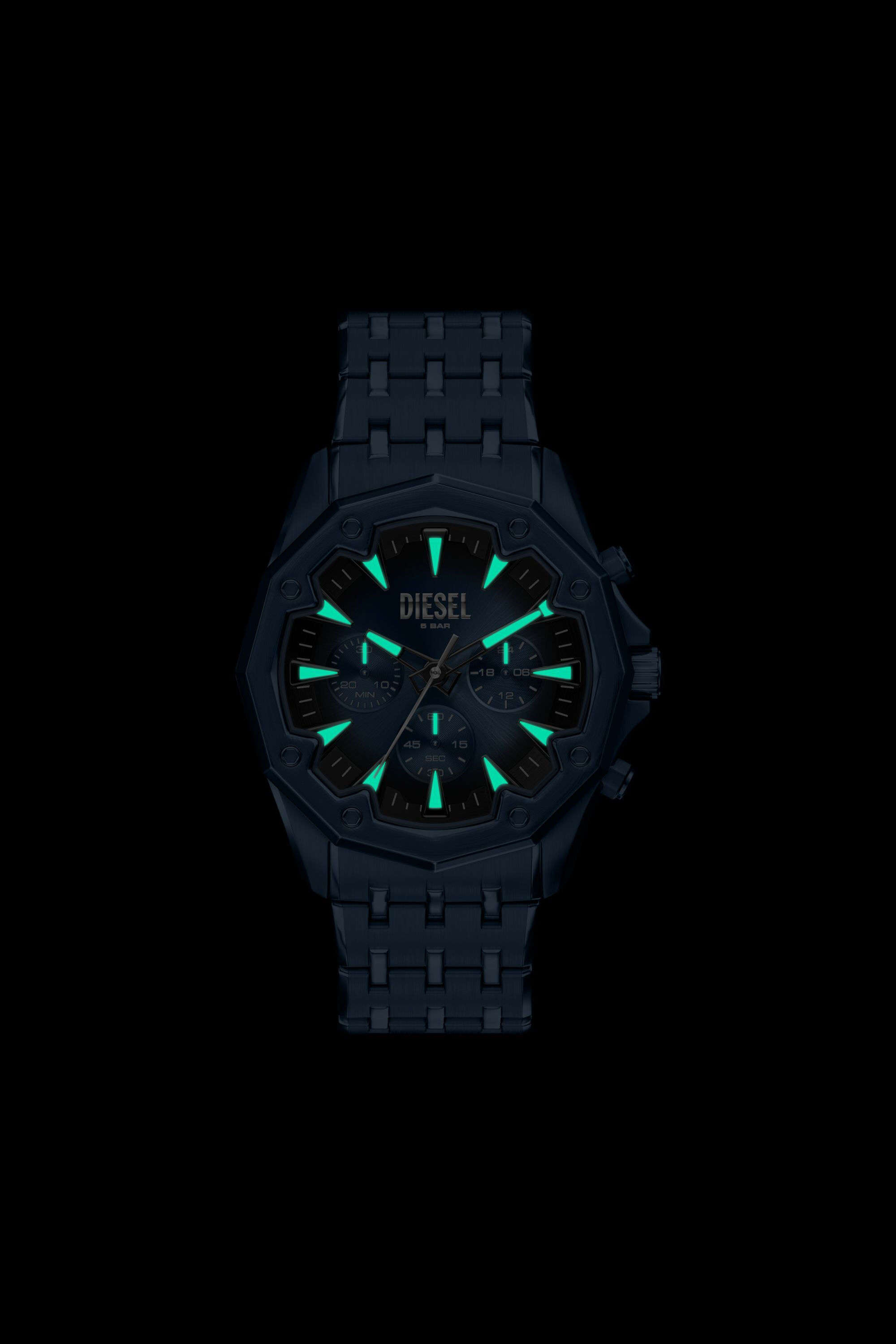 Diesel - DZ4705 WATCH, Herren Stinger Uhr aus blauem Edelstahl in Blau - 6