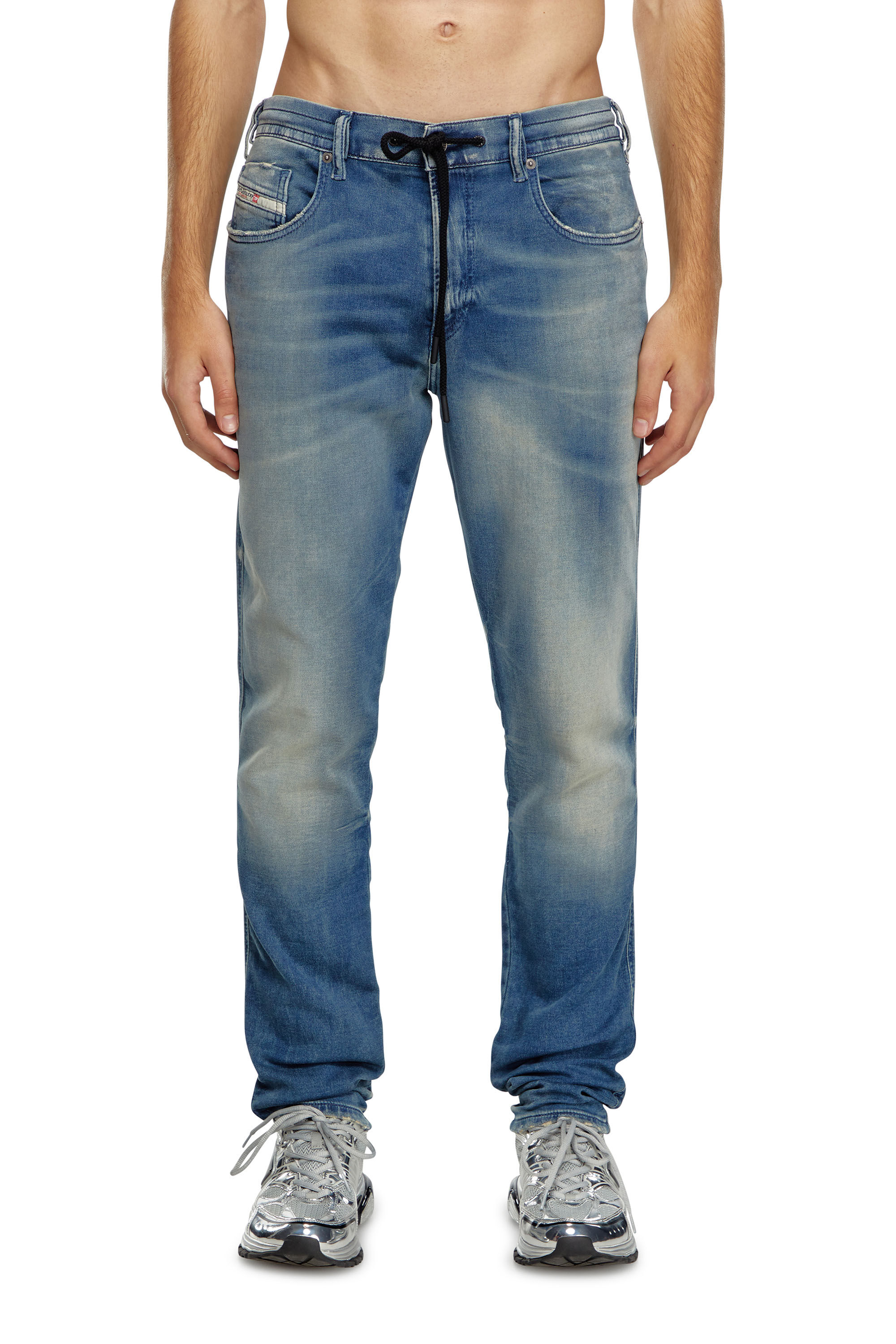 Diesel - Herren Slim 2060 D-Strukt Joggjeans® 068MG, Mittelblau - Image 3