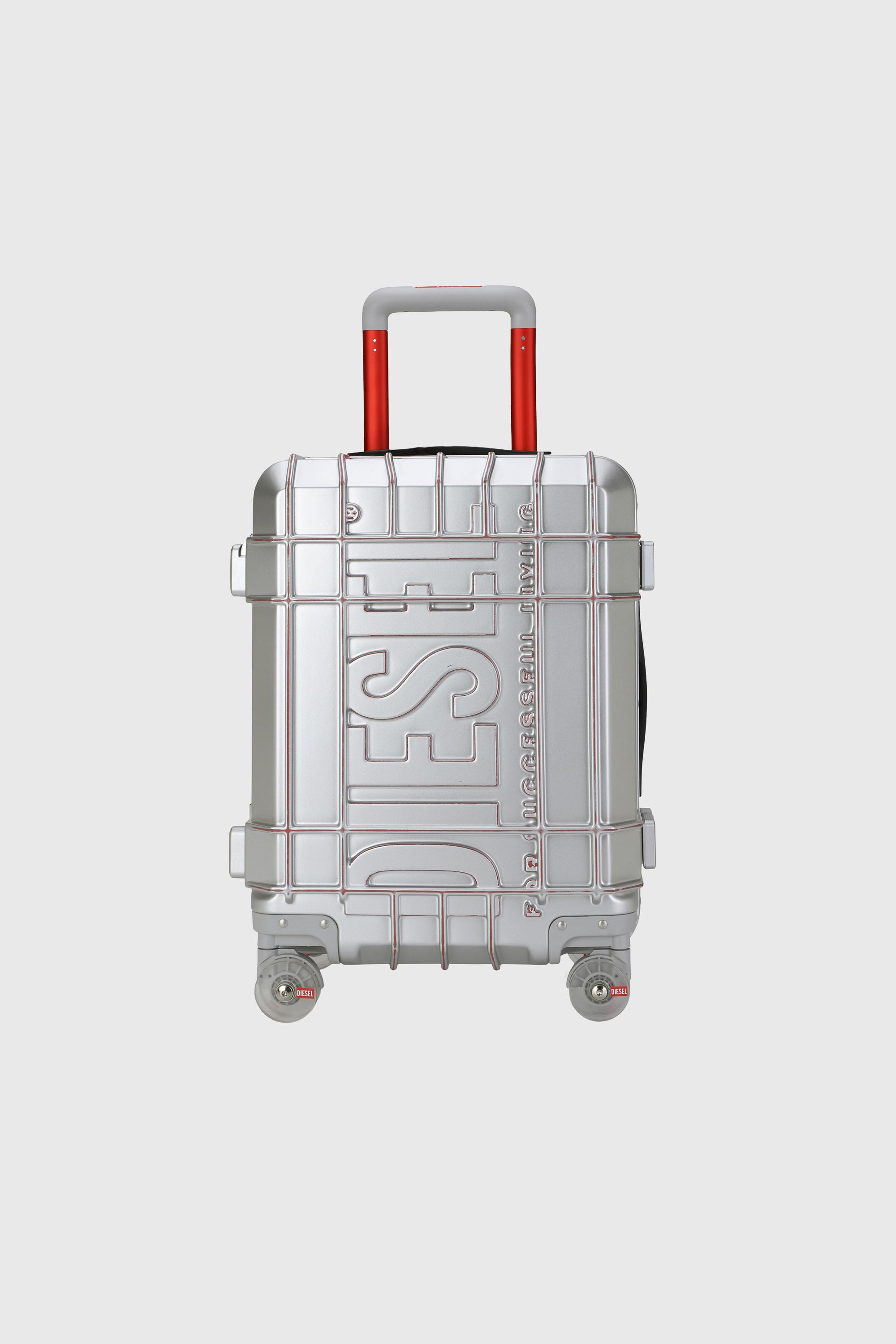 Diesel - DIESEL PC STRONG IMAGE TROLLEY- DSL003, Unisex Robuster Koffer Gr&ouml;&szlig;e S in Silber - 2