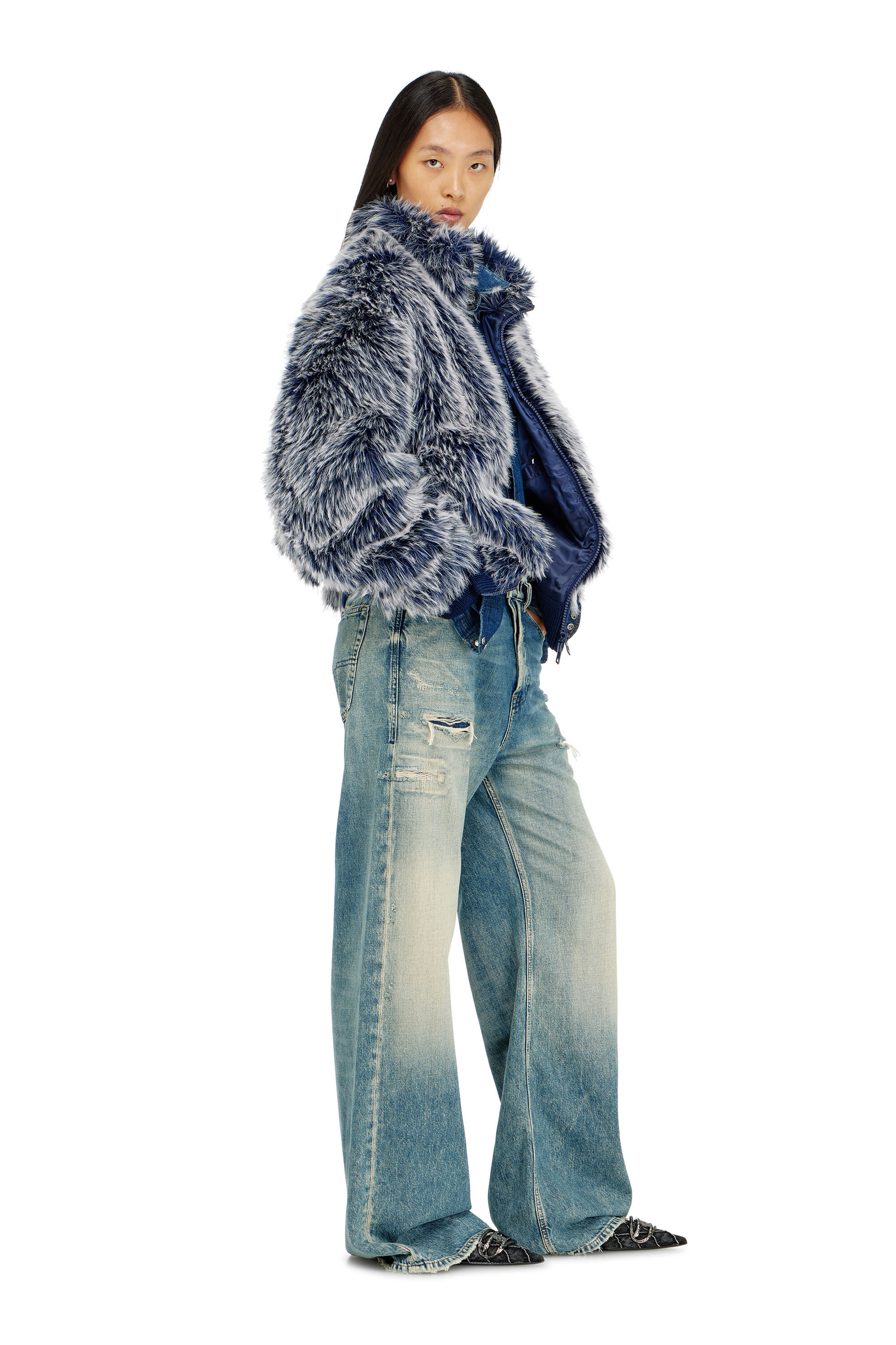 Diesel - Damen Relaxed Jeans 1996 D-Sire 09P62, Mittelblau - 2