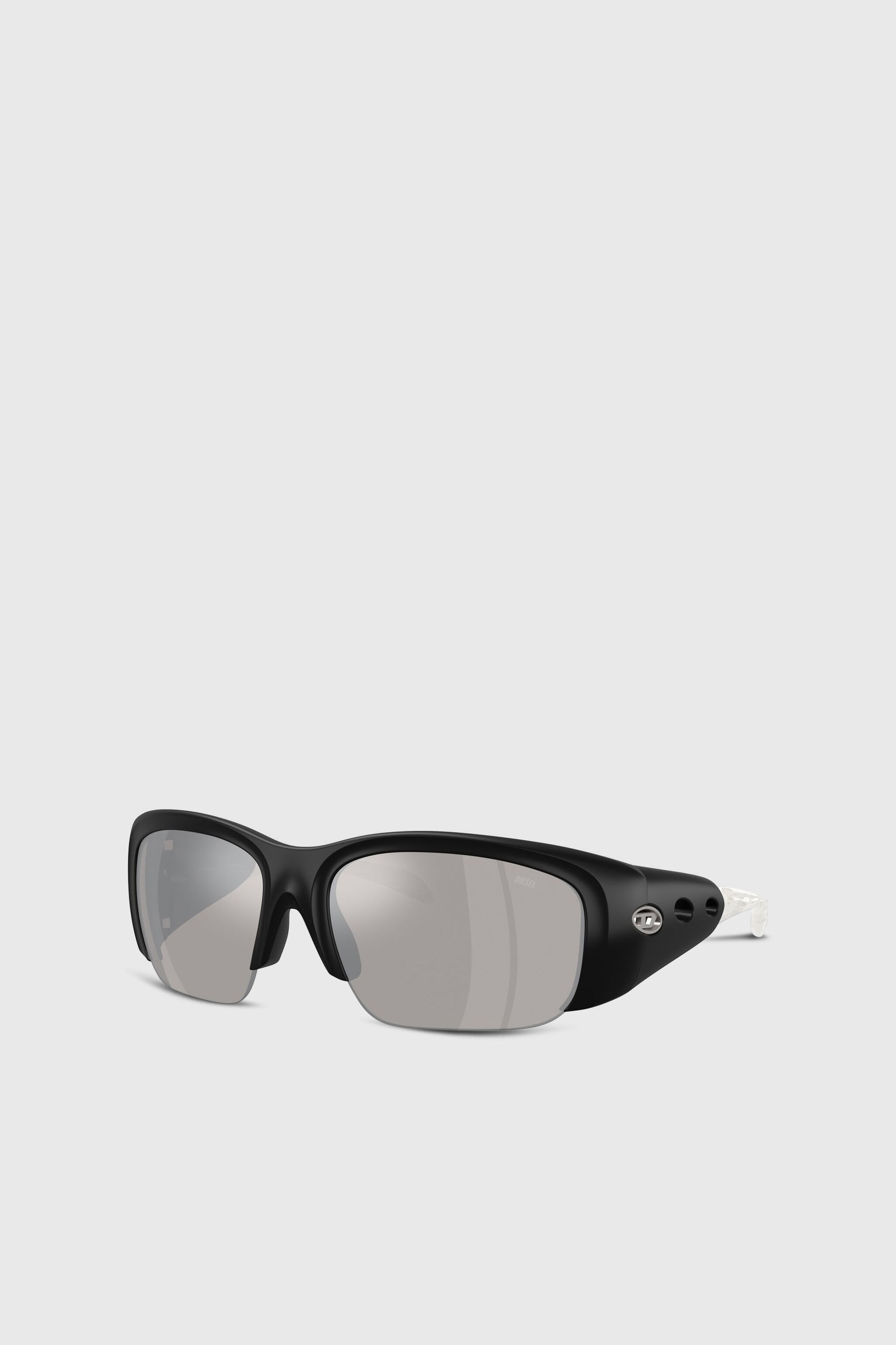 Diesel - 0DL3016U, Unisex Sonnenbrille mit Wickelb&uuml;geln in Schwarz/Grau - 2