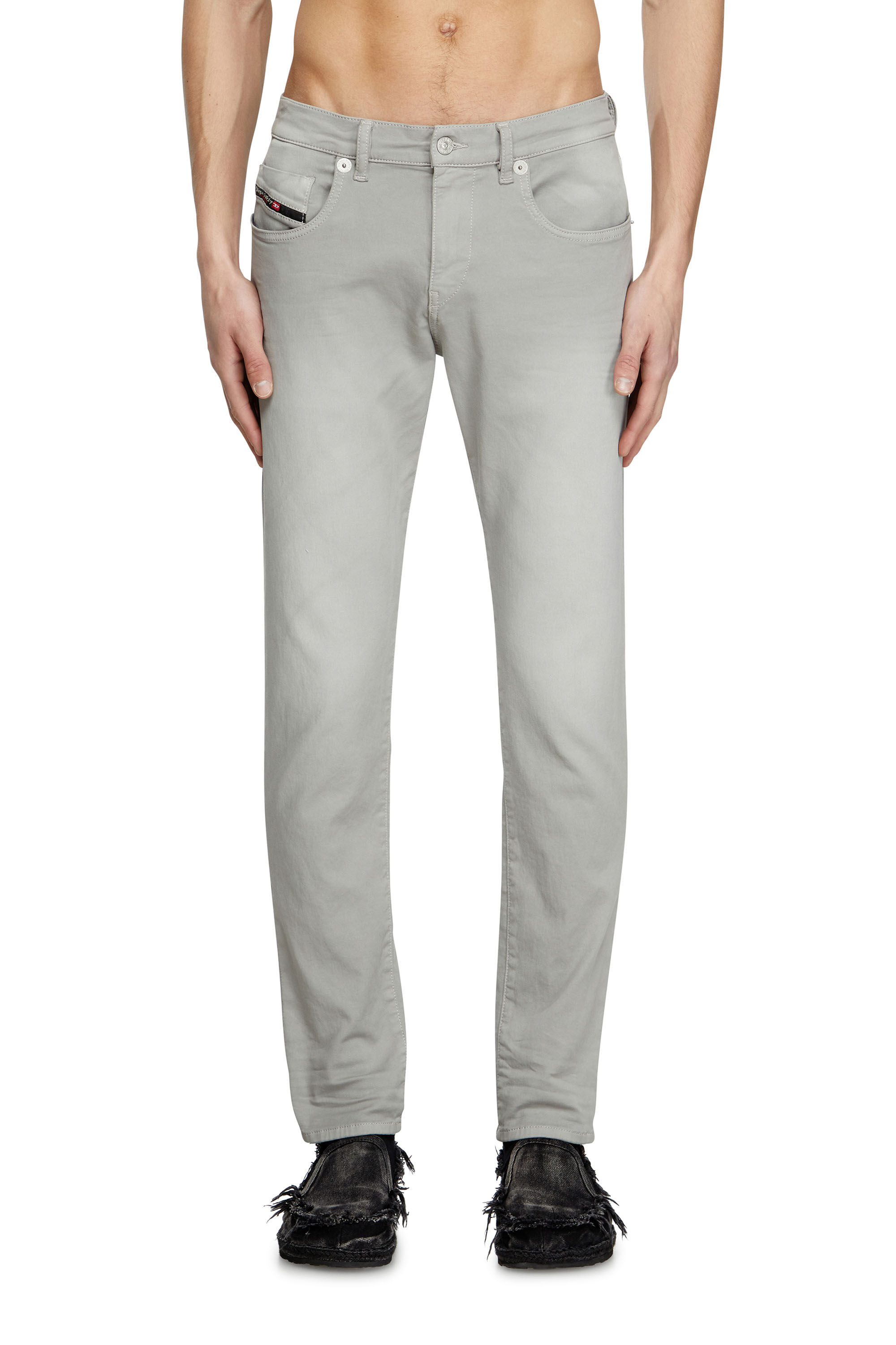 Diesel - Herren Slim 2060 D-Strukt Joggjeans® 0670M, Hellgrau - 3