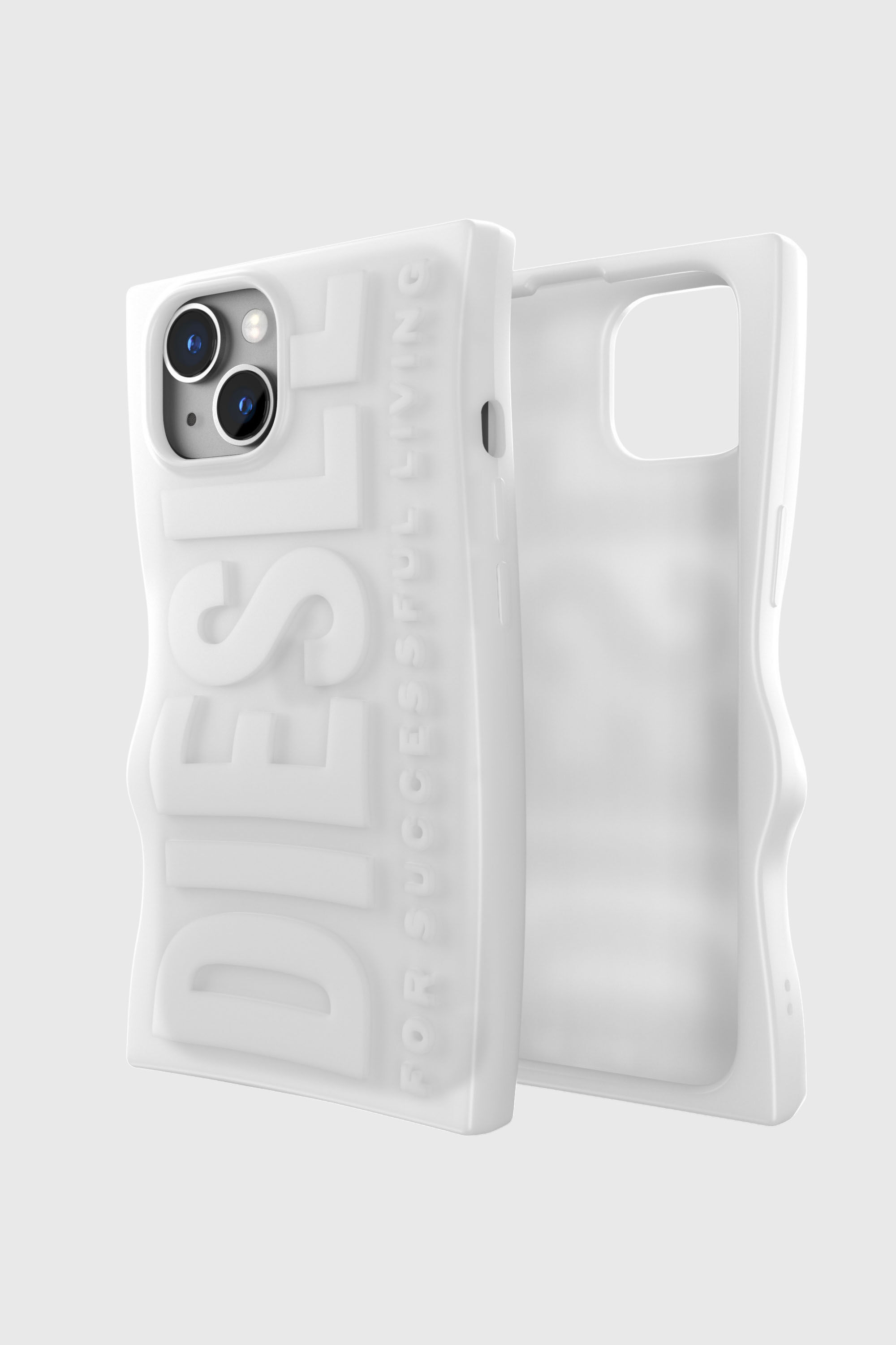 Diesel - 54122 MOULDED CASE, Unisex Case D By iPhone 13/iPhone 14 in Wei&szlig; - 1