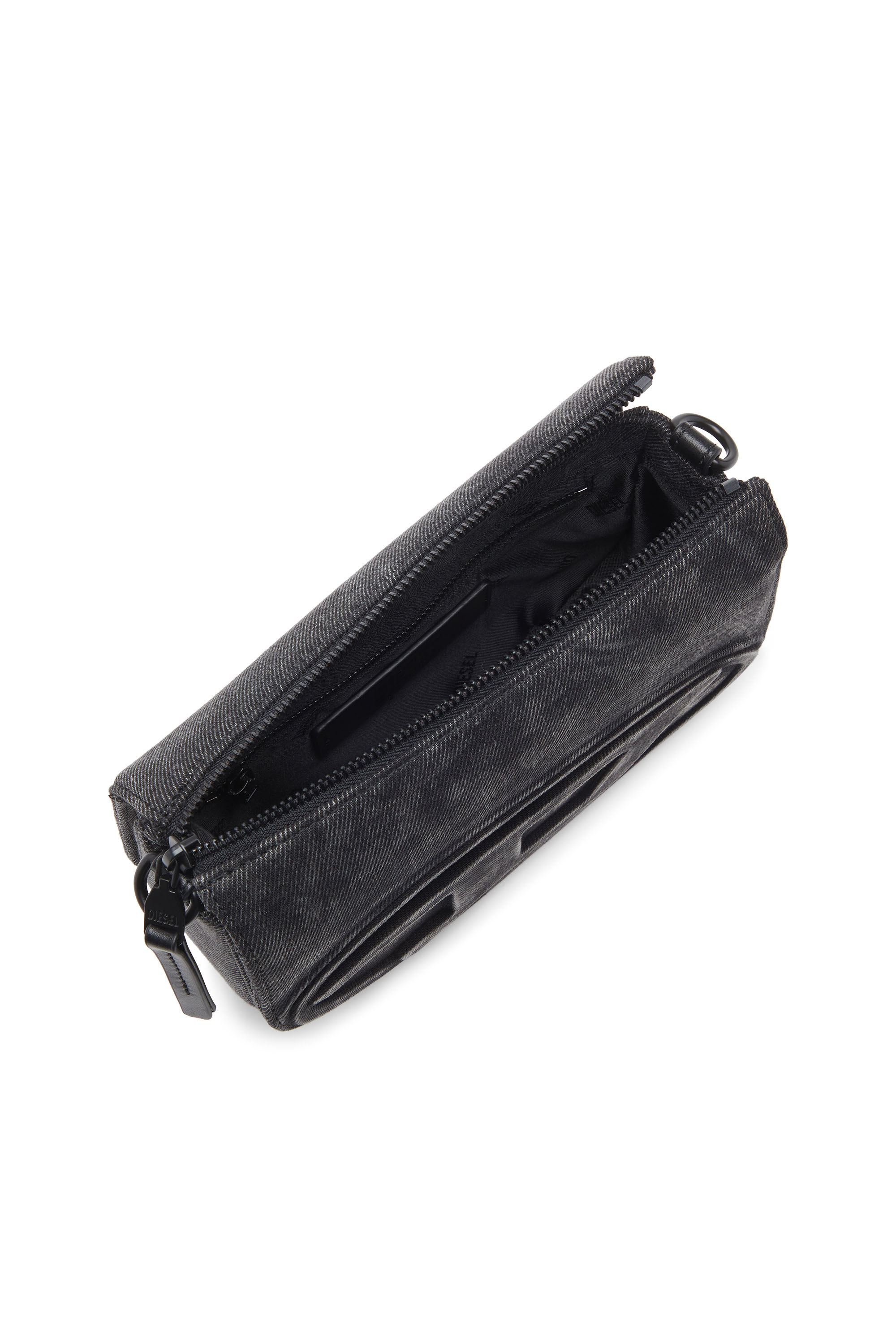 Diesel - 1DR CAMERA BAG, Unisex 1DR-Camera Bag aus Stonewashed-Denim in Schwarz - 5