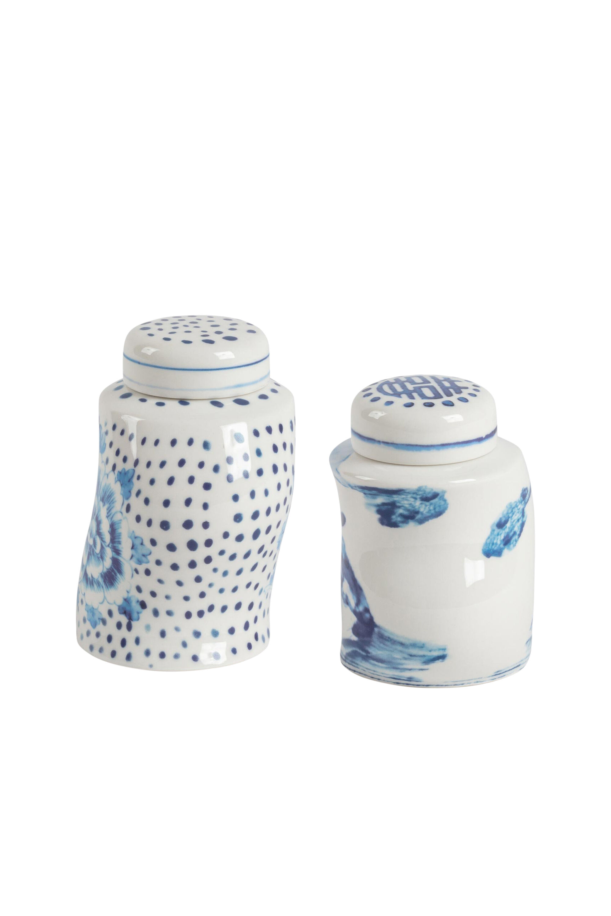 Diesel - 11289 PORCELAIN SPICES SHAKER SET "CLASS, Unisex Porzellan-gewürzstreuer-set in Weiss/Blau - 2