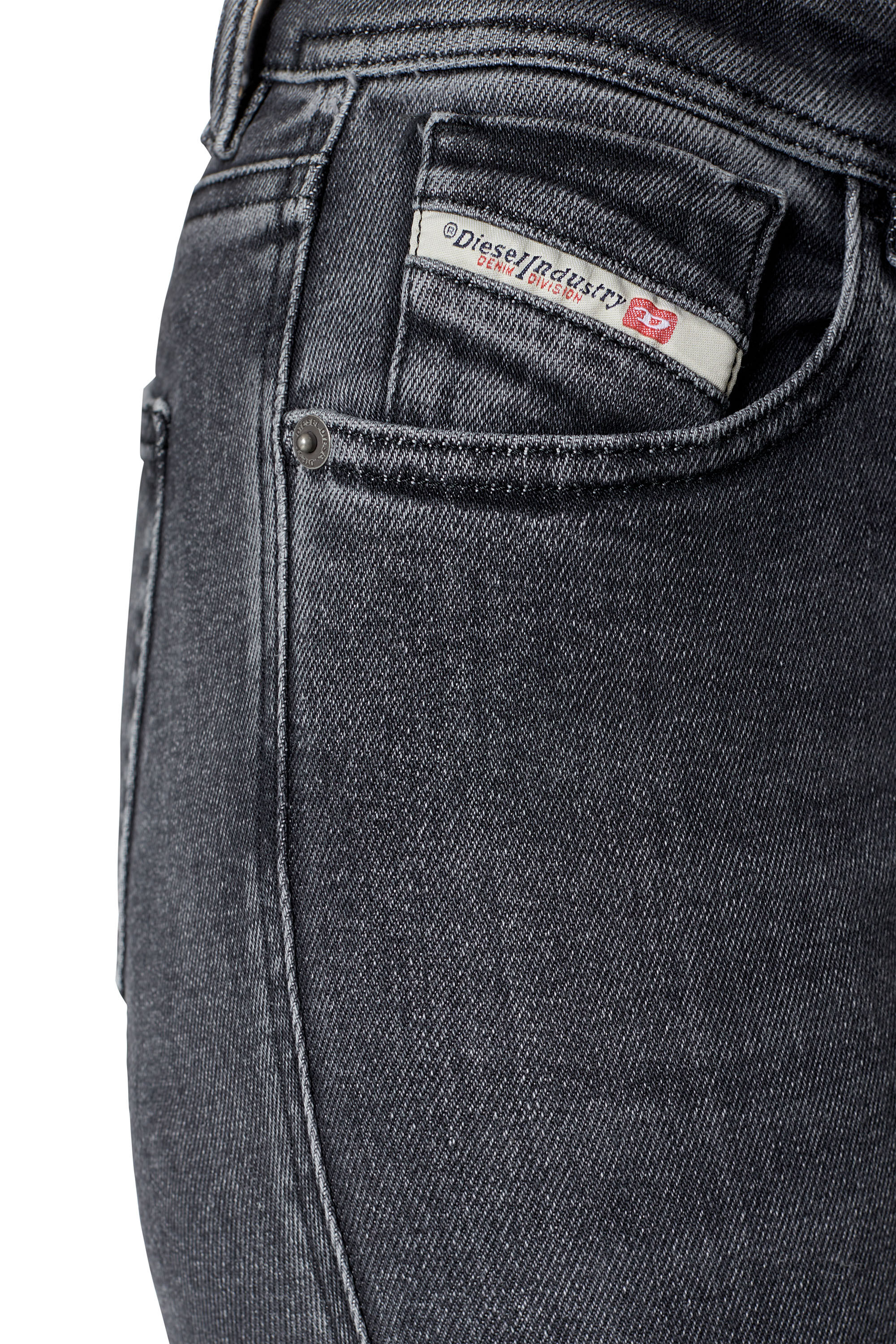 Diesel - Super skinny Jeans 2017 Slandy 09D61, Schwarz/Dunkelgrau - Image 5