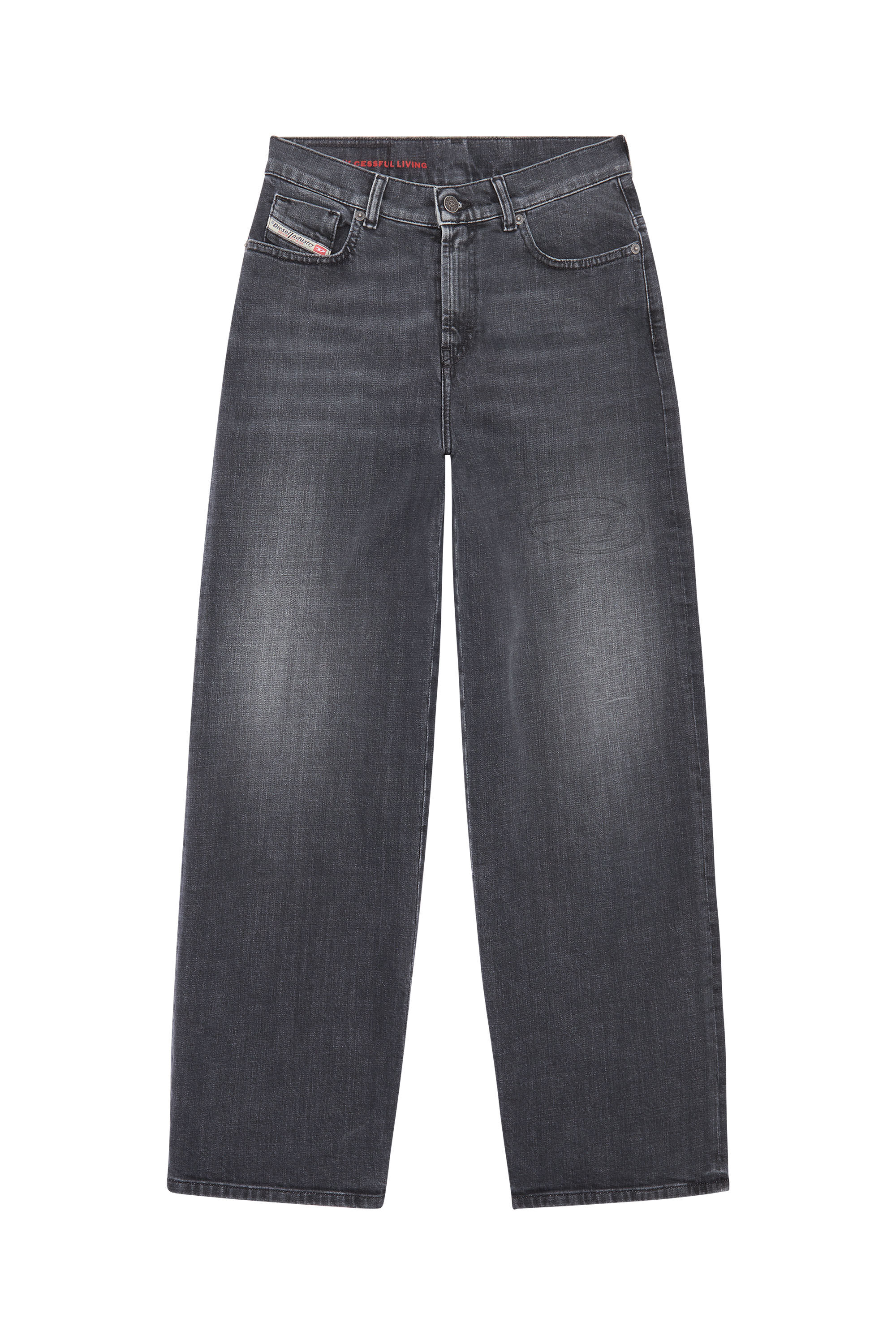 Diesel - 2000 Widee 09E35 Bootcut and Flare Jeans, Schwarz/Dunkelgrau - Image 2
