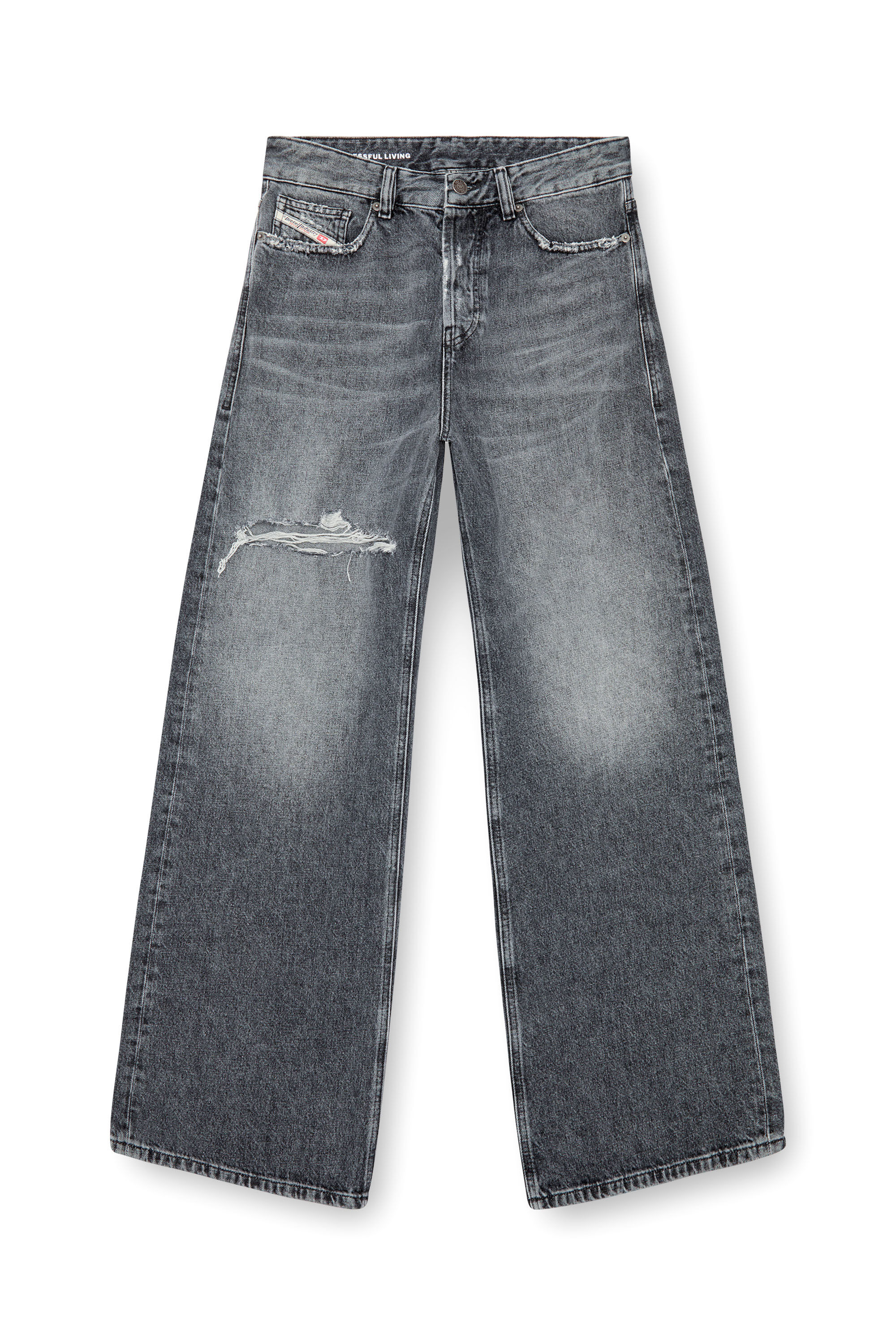 Diesel - Damen Relaxed Jeans 1996 D-Sire 007X4, Schwarz/Dunkelgrau - 2