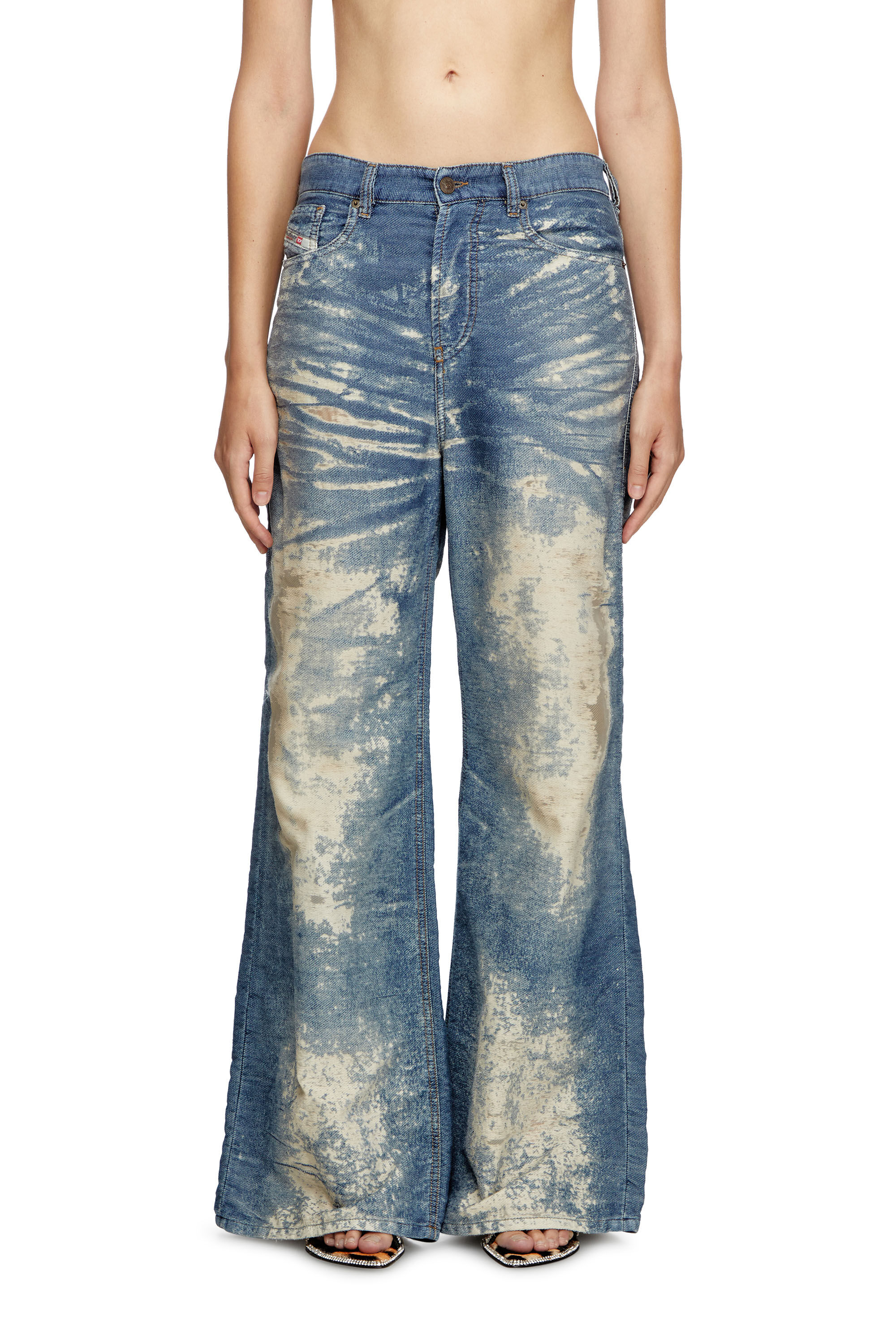 Diesel - Damen Straight Jeans 1996 D-Sire 068RE, Mittelblau - 3