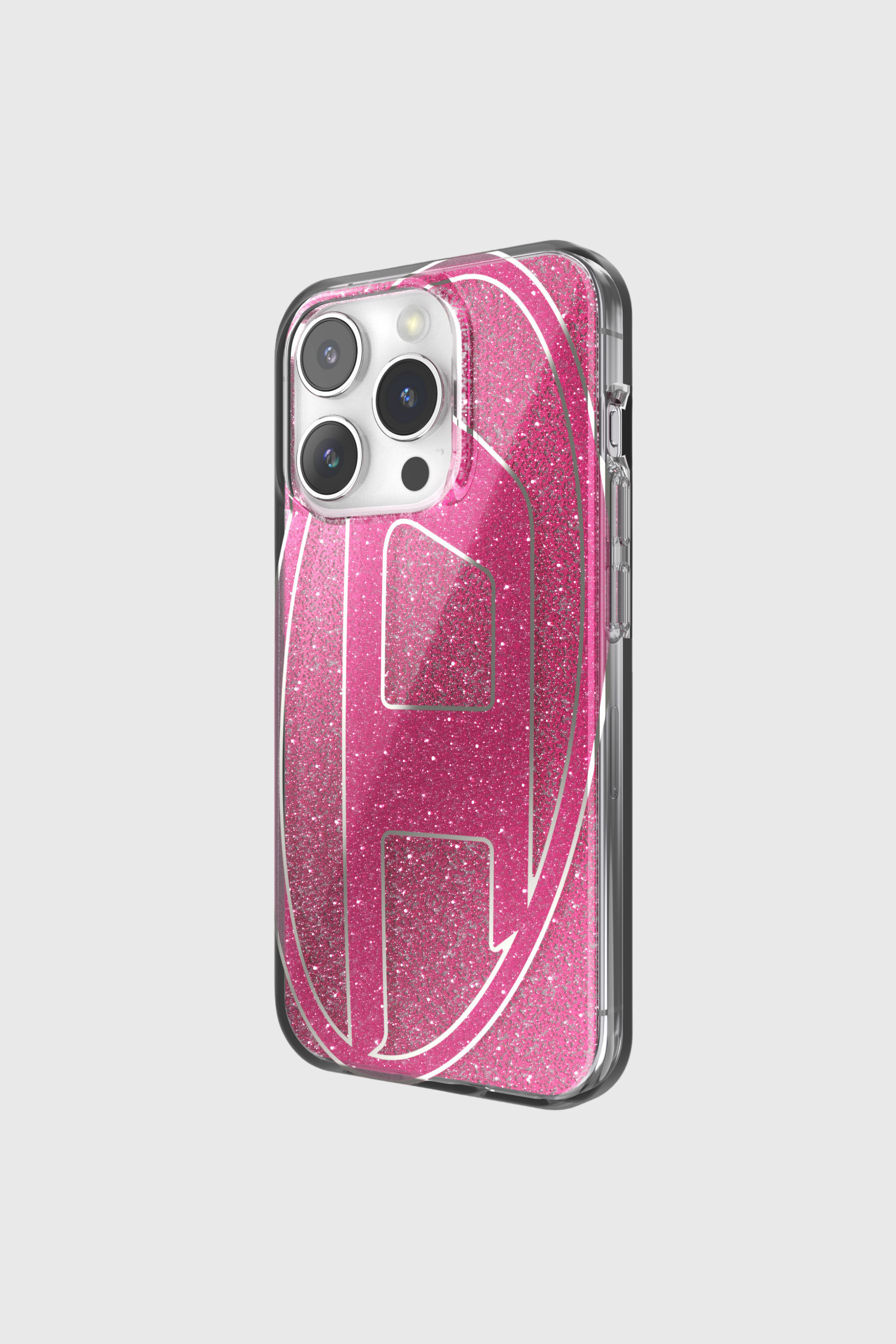 Diesel - 60036 AOP CASE, Unisex Glitter Case f&uuml;r iP 15 Pro in Rosa - 3
