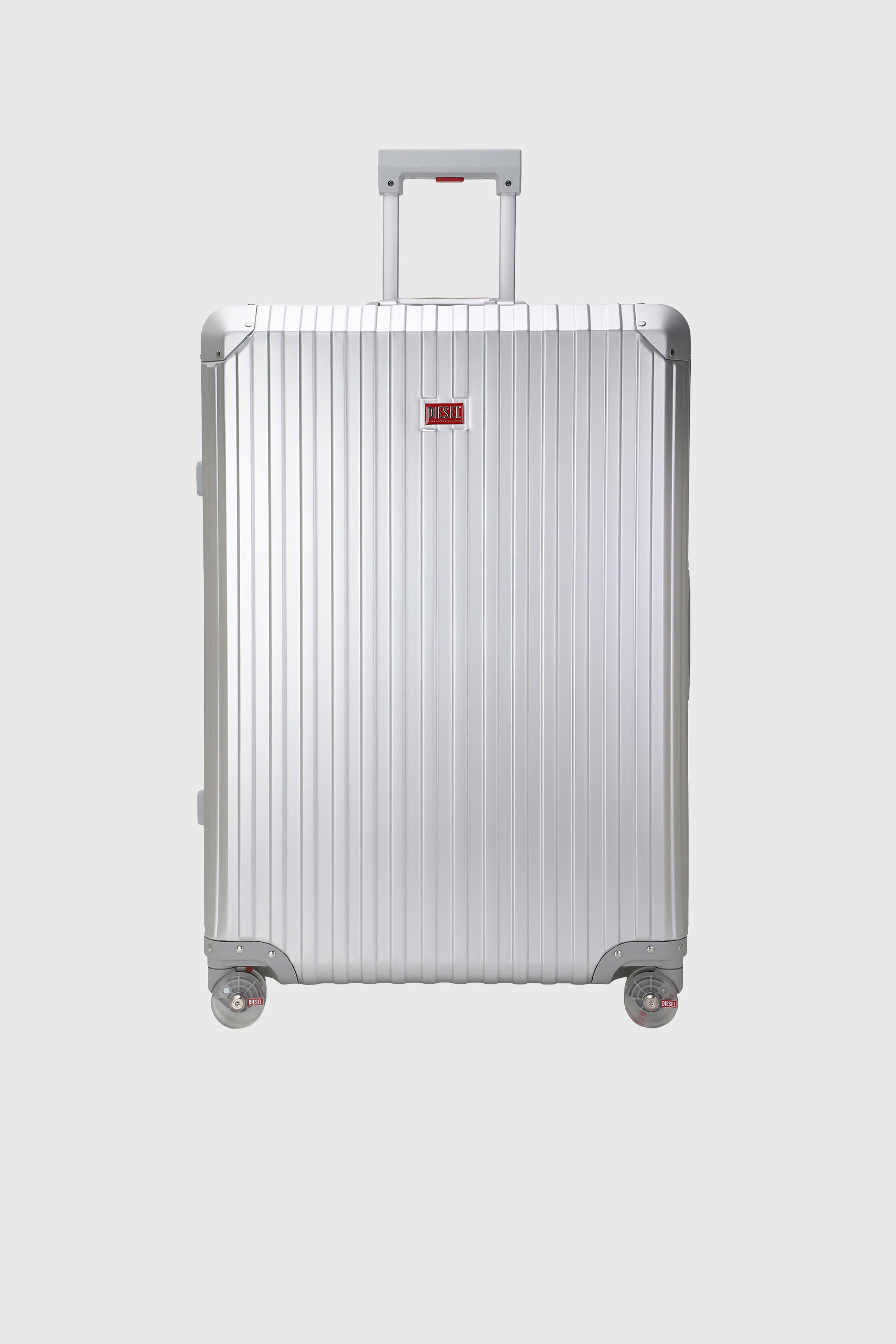Diesel - DIESEL ALUMINUM TROLLEY- DSL002, Unisex Koffer aus Aluminium Gr&ouml;&szlig;e L in Silber - 1
