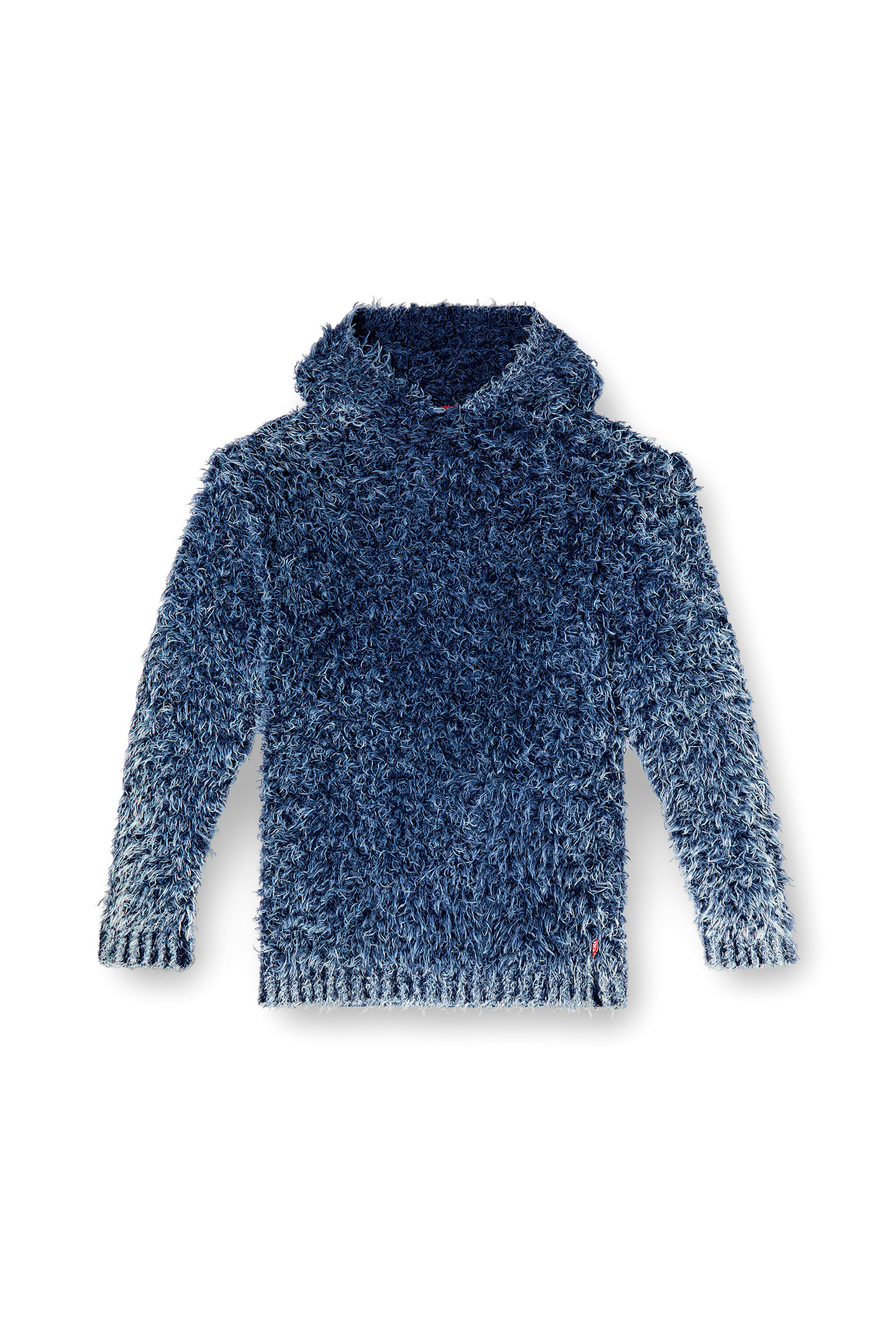 Diesel - K-DAVE, Herren Hoodie mit Struktur-Strick in Blau - 2