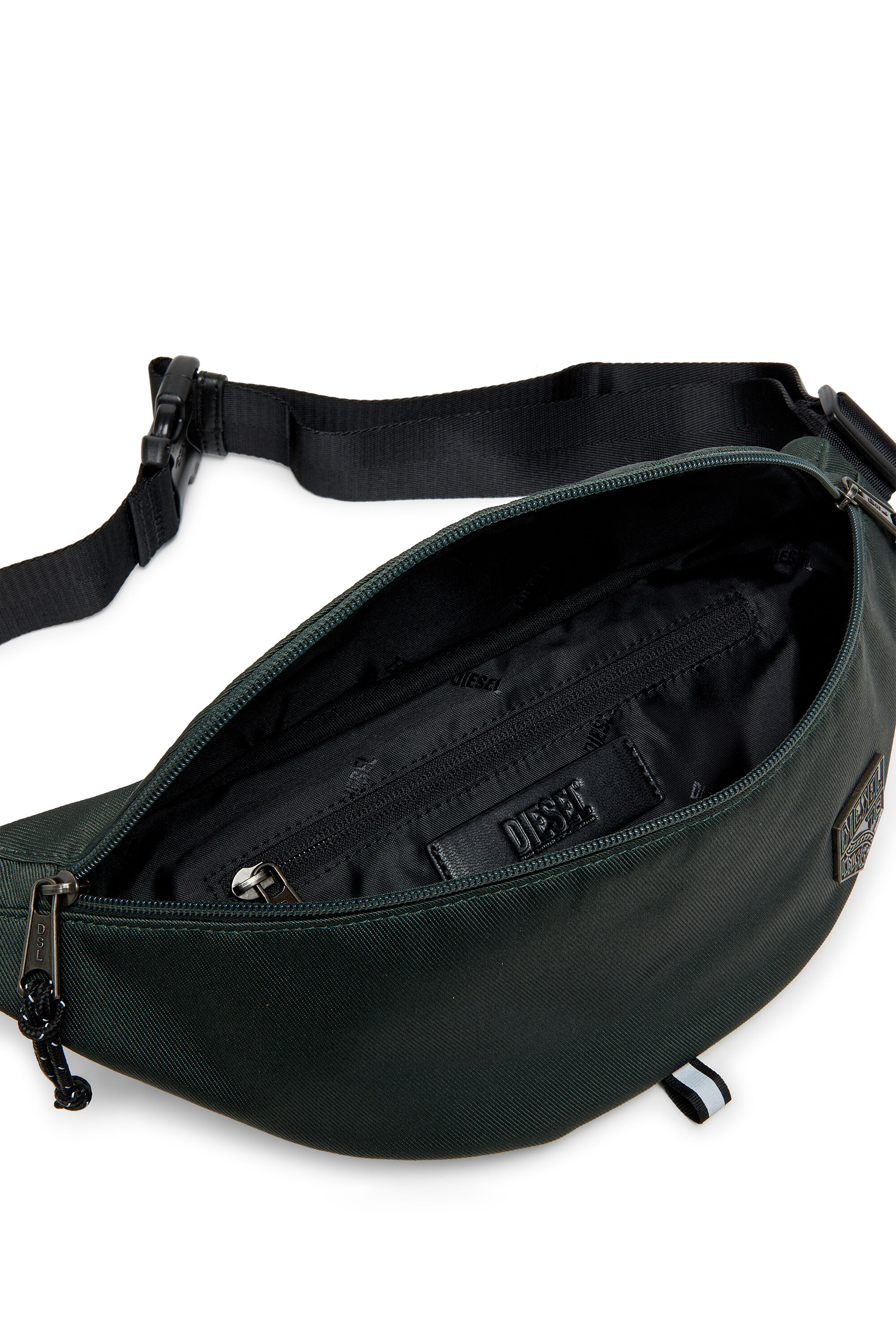 Diesel - D-PACK BELTBAG X, Unisex D-Pack - G&uuml;rteltasche aus Nylon mit Emblem-Logo in Dunkelgr&uuml;n - 3