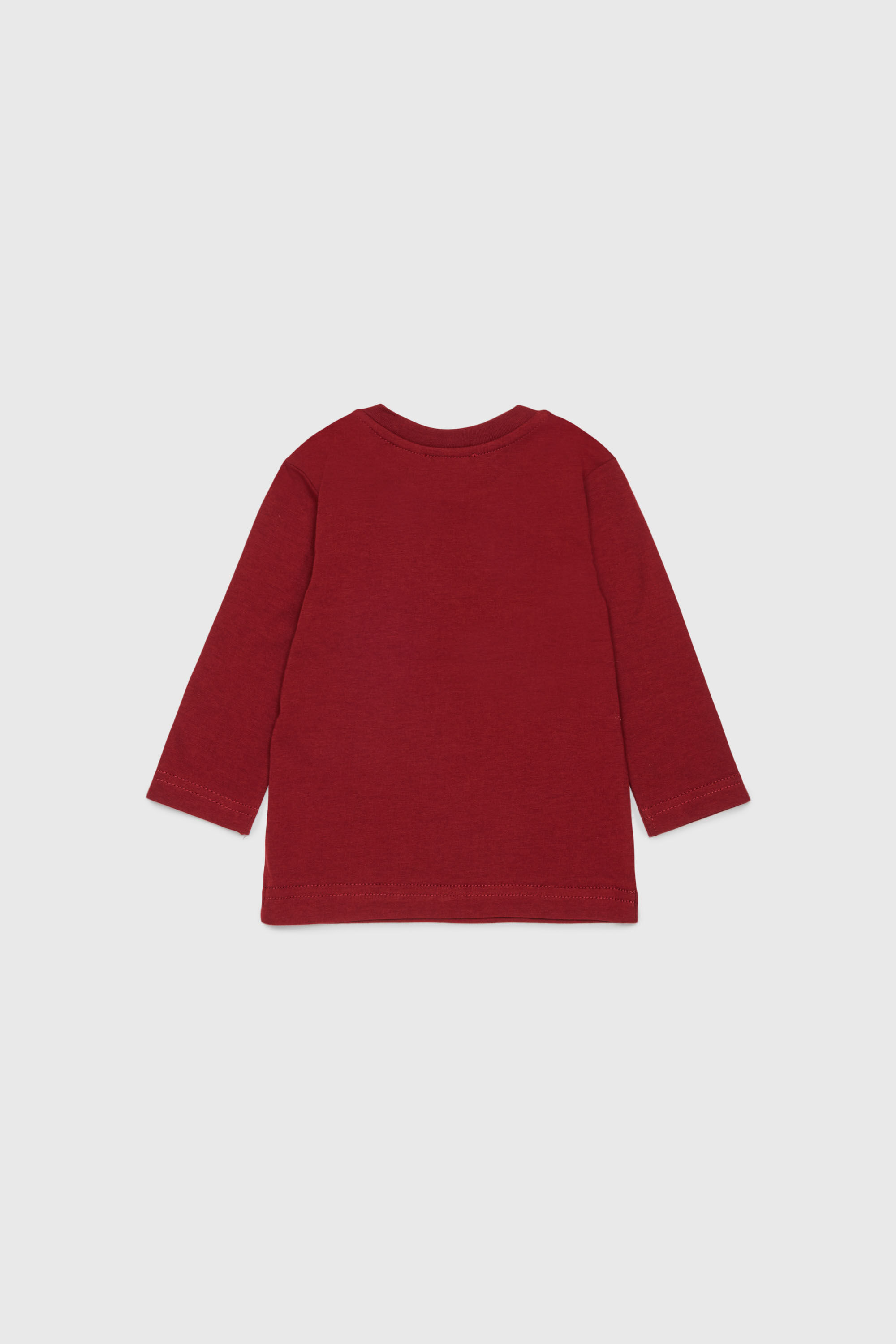 Diesel - TLODIMB, Herren Langarm-T-Shirt mit Diesel Industry Print in Rot - 2