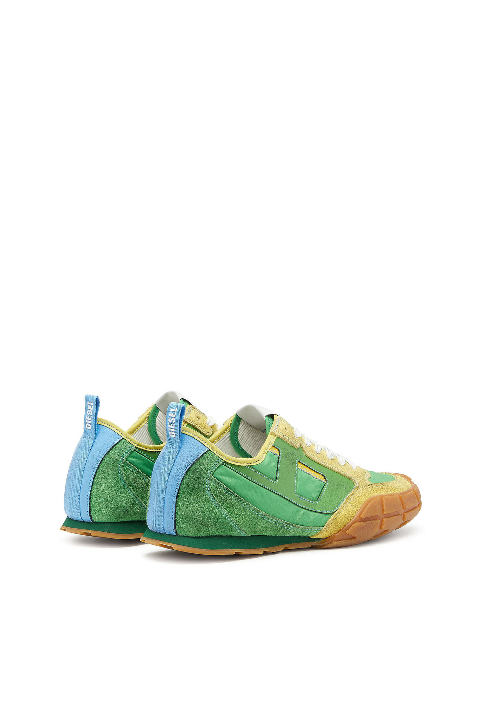 Diesel - S-PAGODHA LOW, Herren S-Pagodha &ndash; Sneakers aus Leder und Nylon in Gr&uuml;n - 3