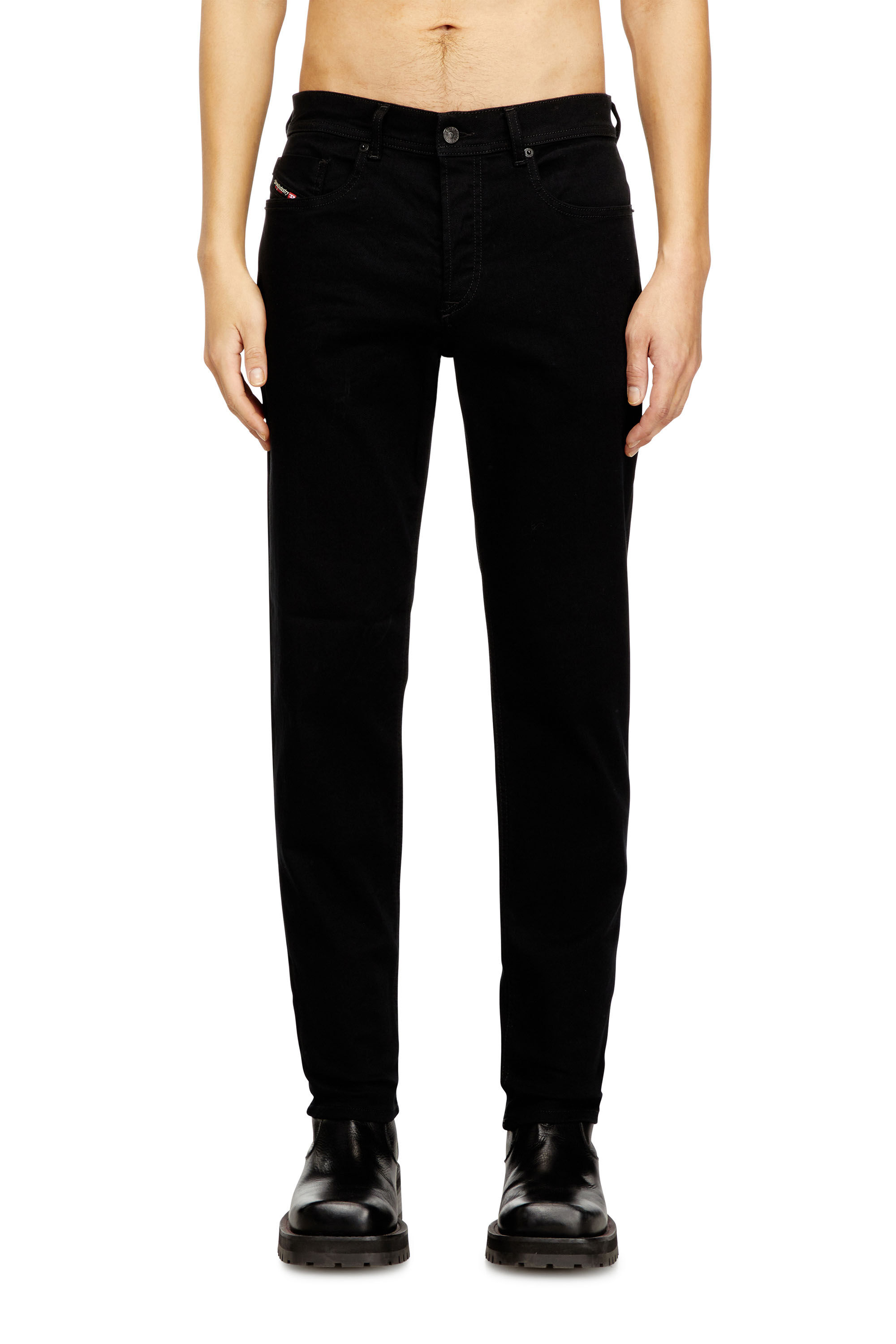 Diesel - Herren Regular Jeans 2023 D-Finitive 069YP, Schwarz/Dunkelgrau - 3