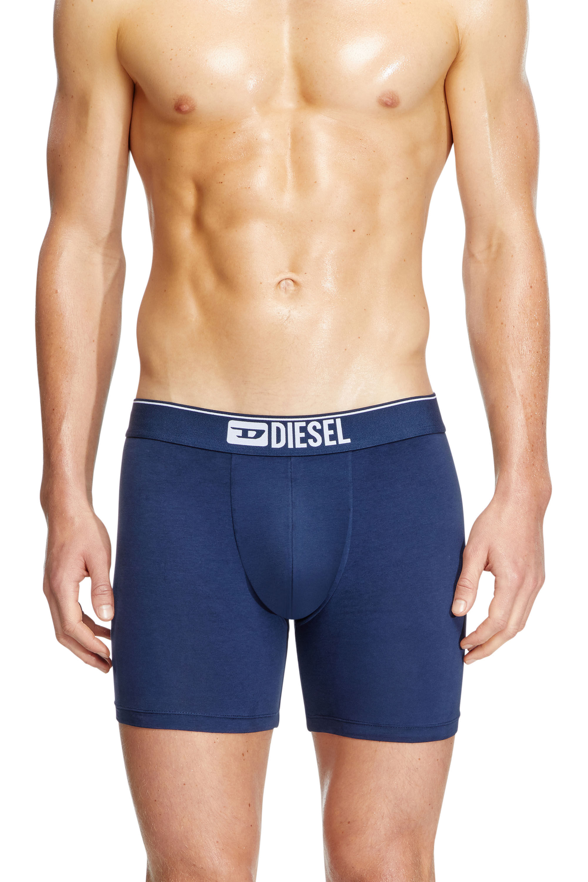 Diesel - MAX-3PACK, Herren Retropants im Dreierpack aus Baumwollstretch in Blau/Schwarz - 3