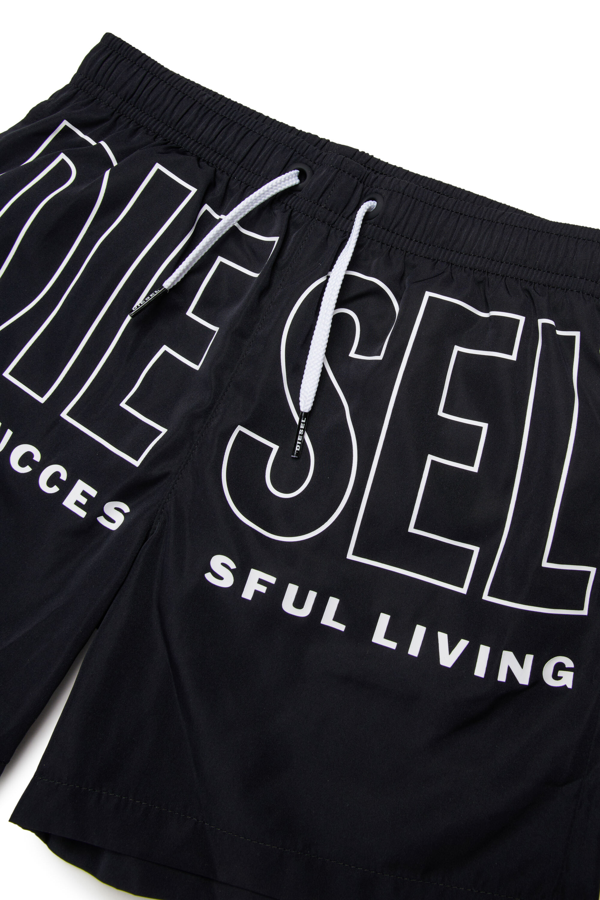 Diesel - MIDIT, Herren Badeshorts mit Maxi-Logo in Schwarz - 3