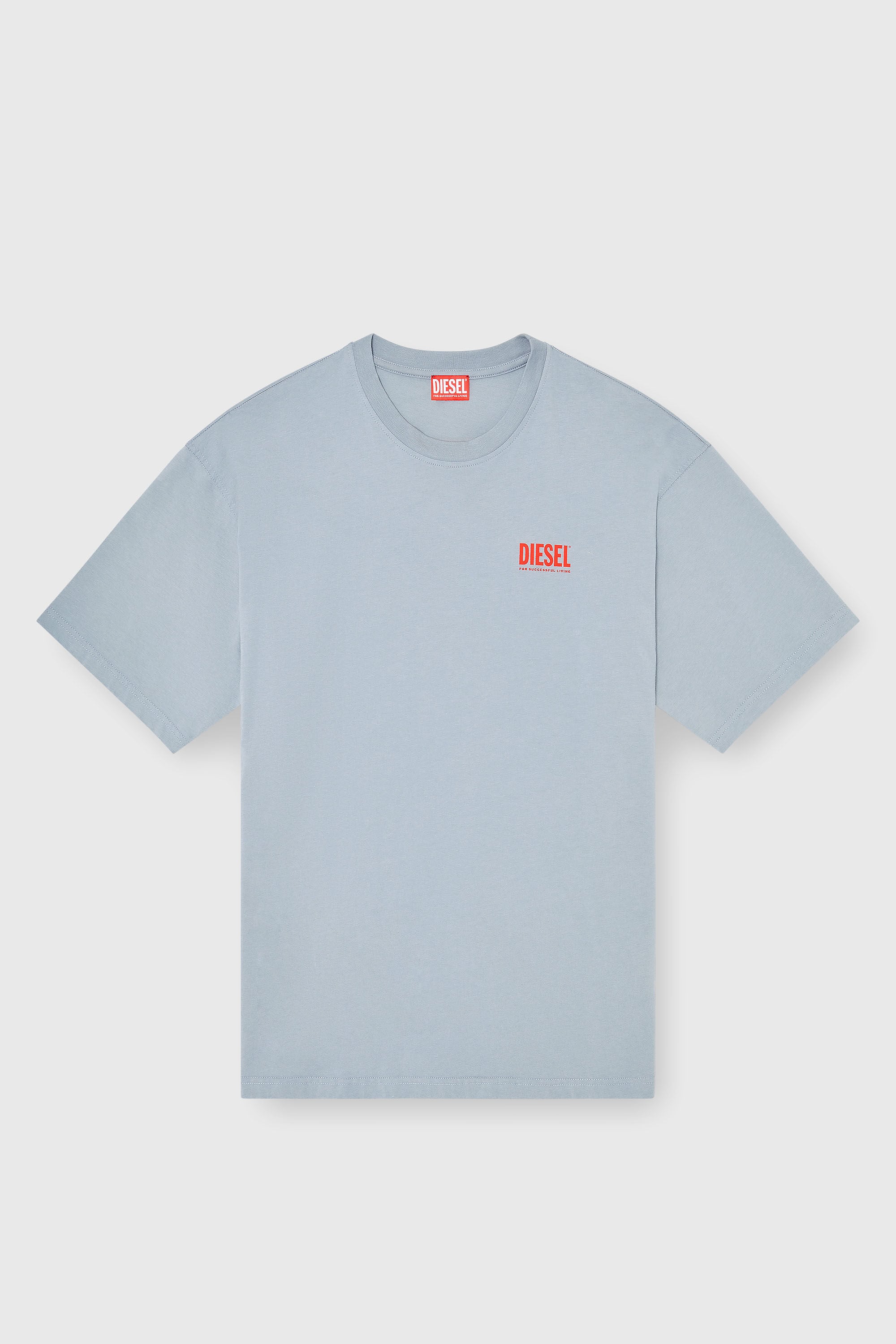 Diesel - T-BOXT-BISK, Herren Baumwoll-T-Shirt mit Diesel-Biscotto-Print in Hellgrau - 2