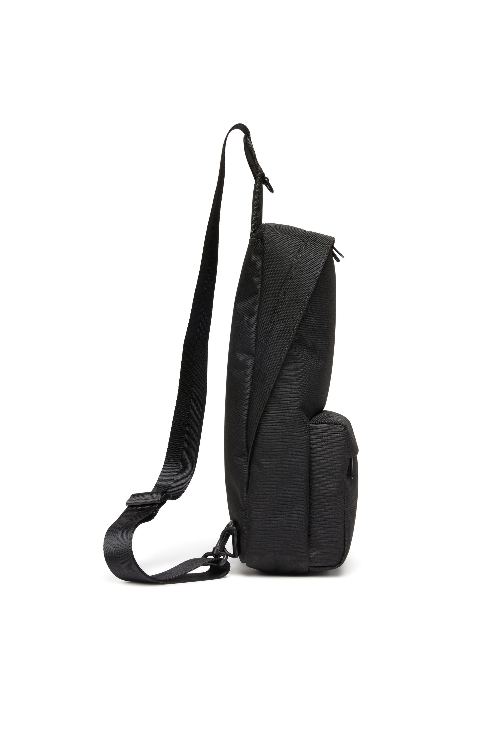 Herren D Bsc Sling Rucksack aus Heavy Duty Stoff Schwarz Diesel