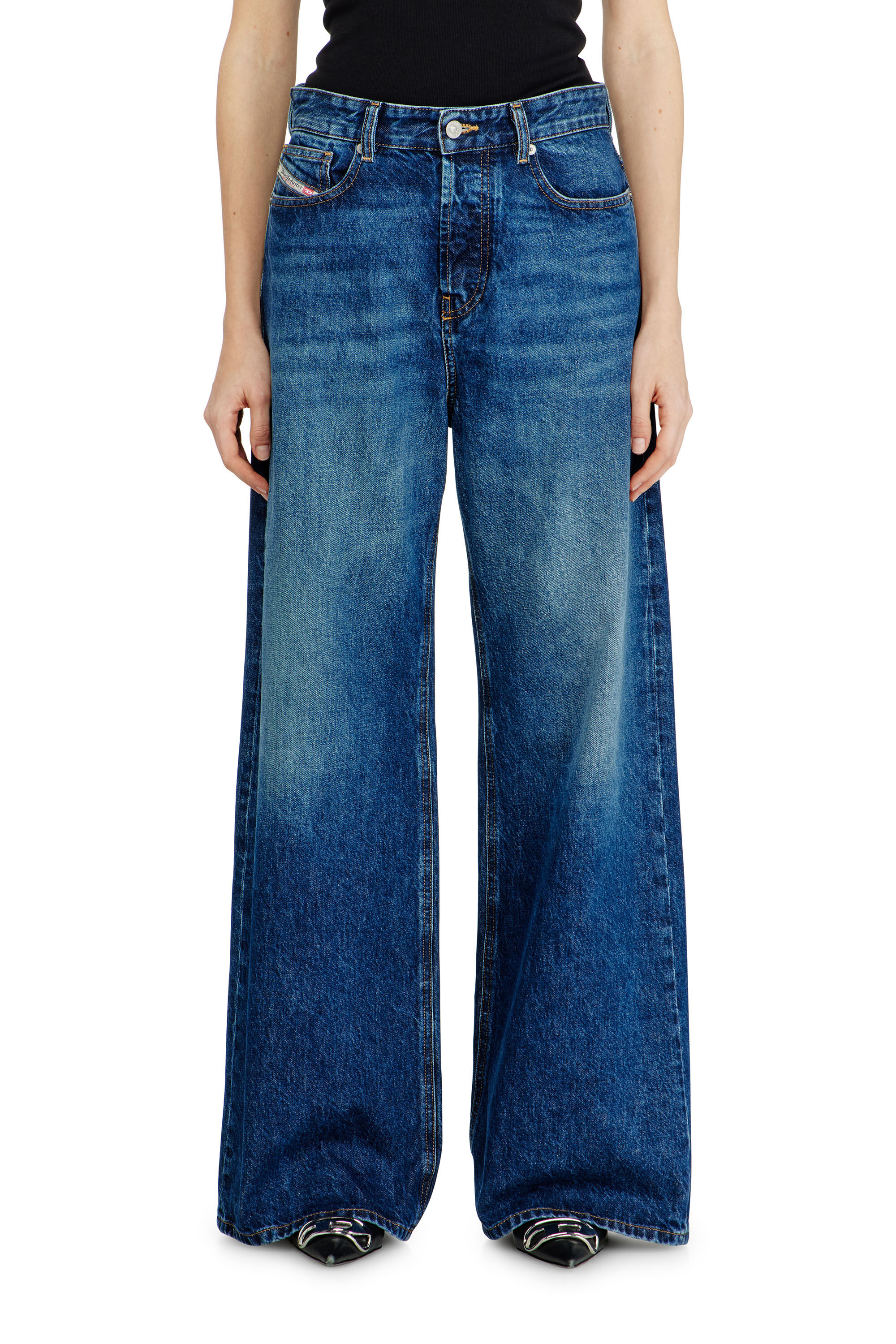 Diesel - Unisex Relaxed Jeans 1996 D-Sire 09I27, Dunkelblau - 4