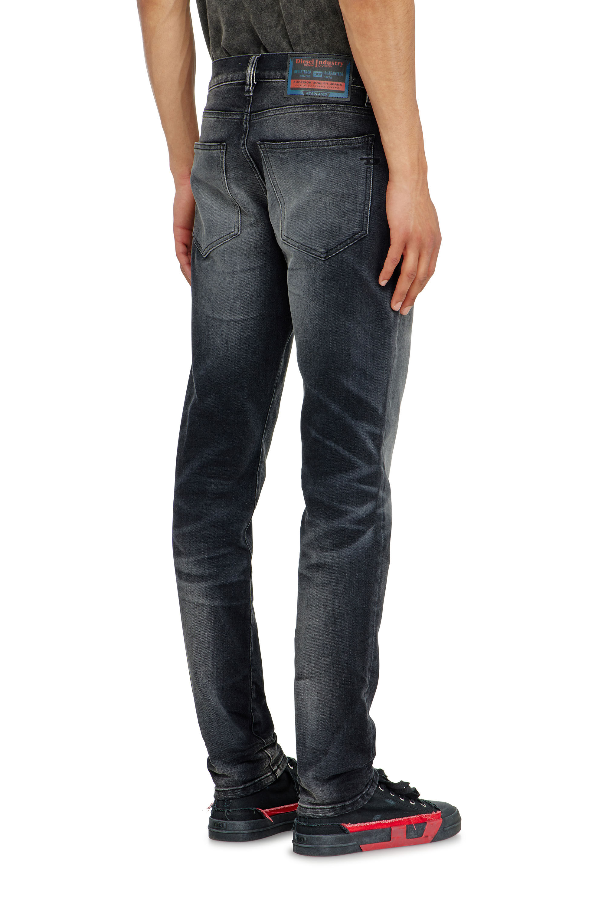 Diesel - Herren Slim Jeans 2019 D-Strukt 09P38, Schwarz/Dunkelgrau - 5