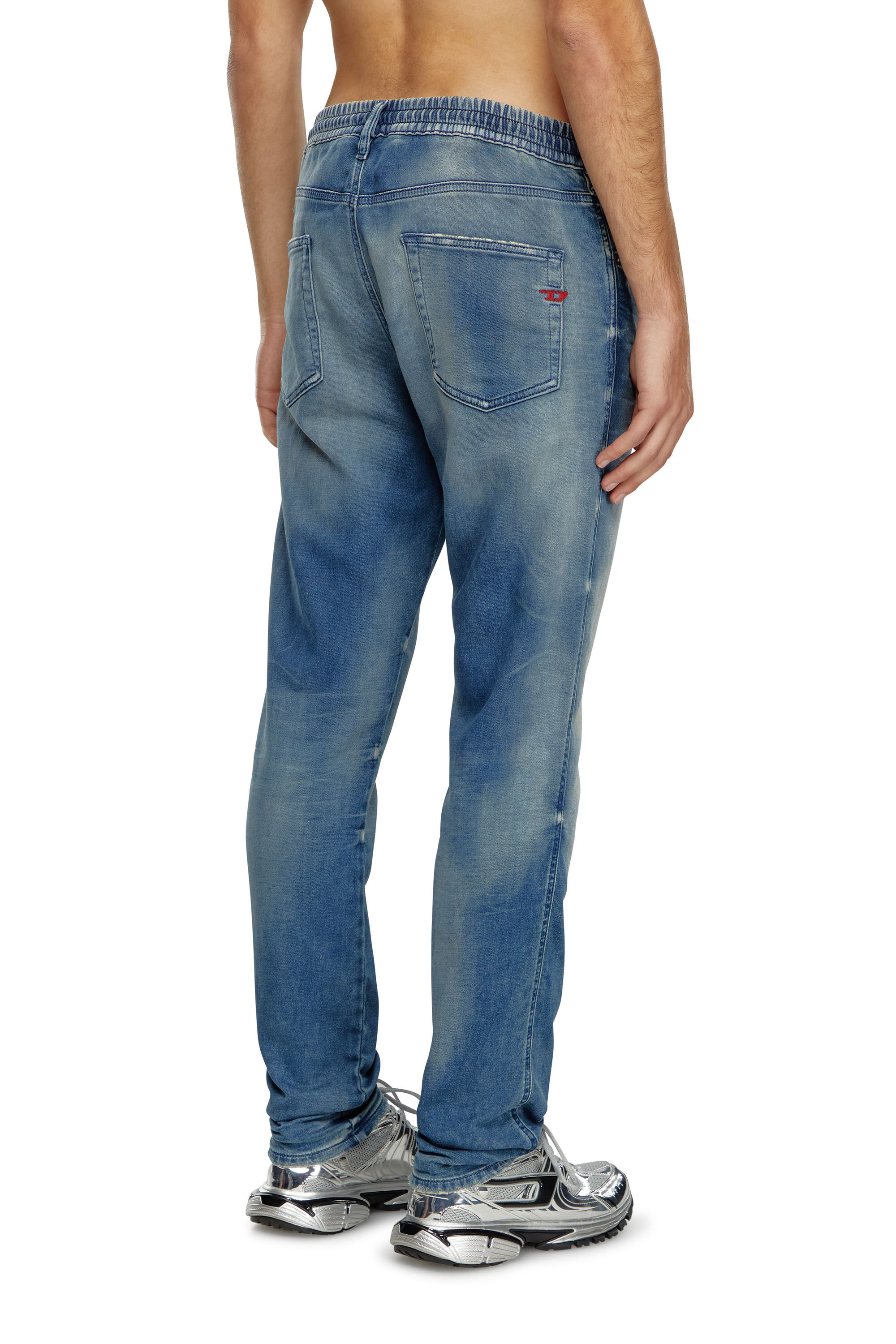 Diesel - Herren Slim 2060 D-Strukt Joggjeans® 068MG, Mittelblau - Image 4