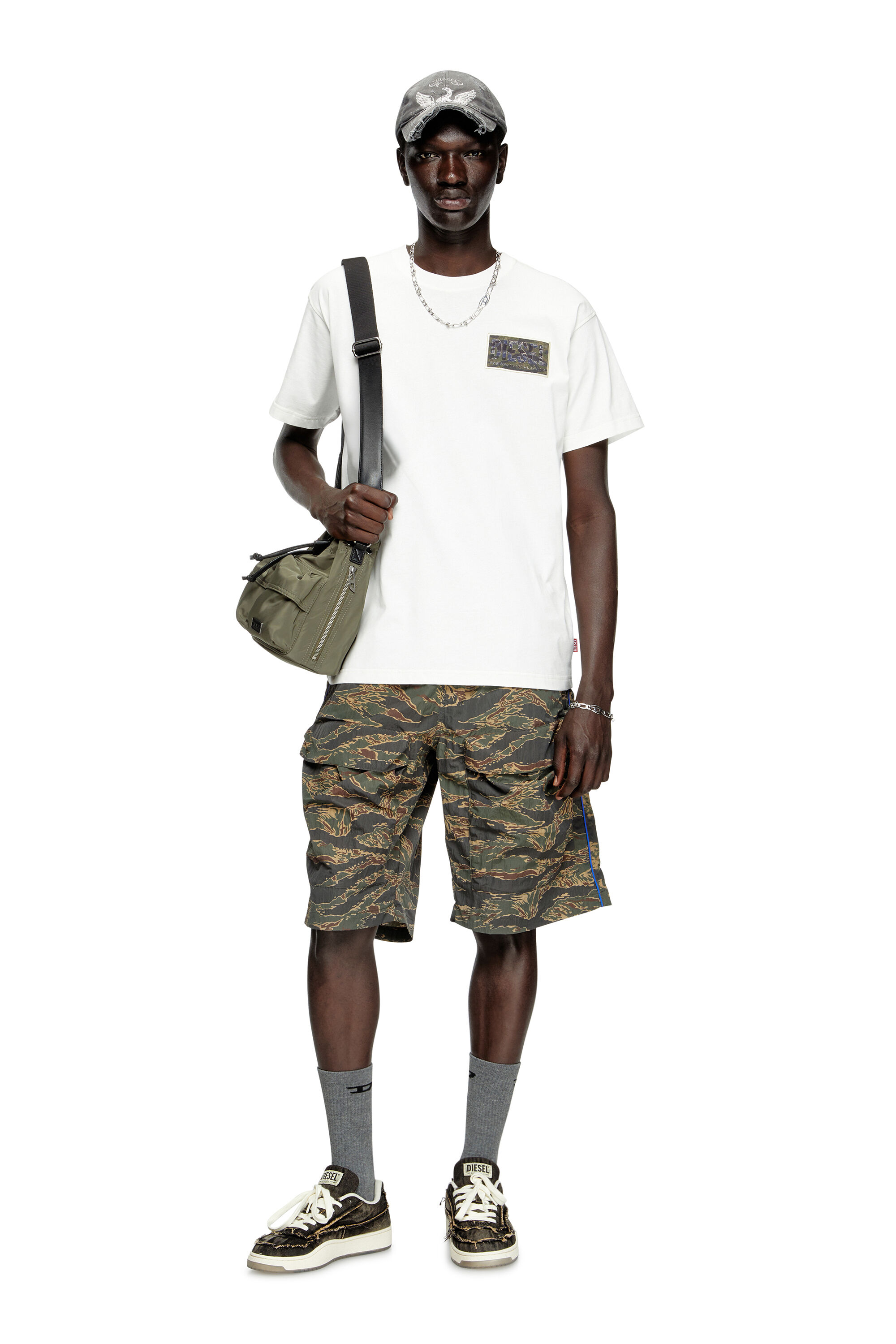 Diesel - MULTI-PKTS BUCKET X, Unisex Multi-Pkts-Multipocket-Utility-Beuteltasche in Armeegrün - 6