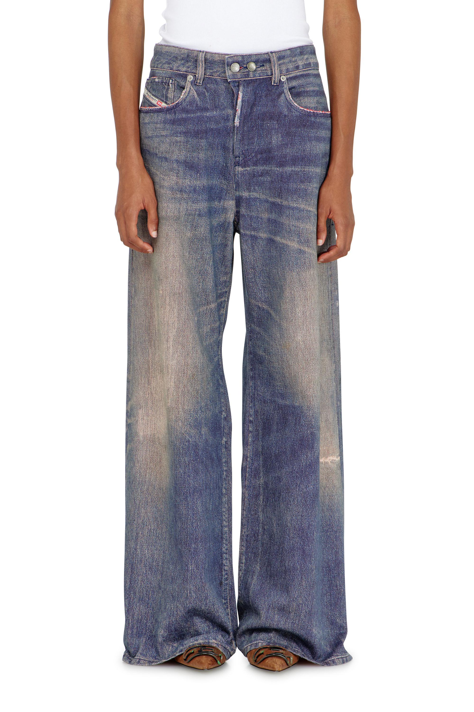 Diesel - Damen Relaxed Jeans 1996 D-Sire 09P95, Dunkelblau - 4