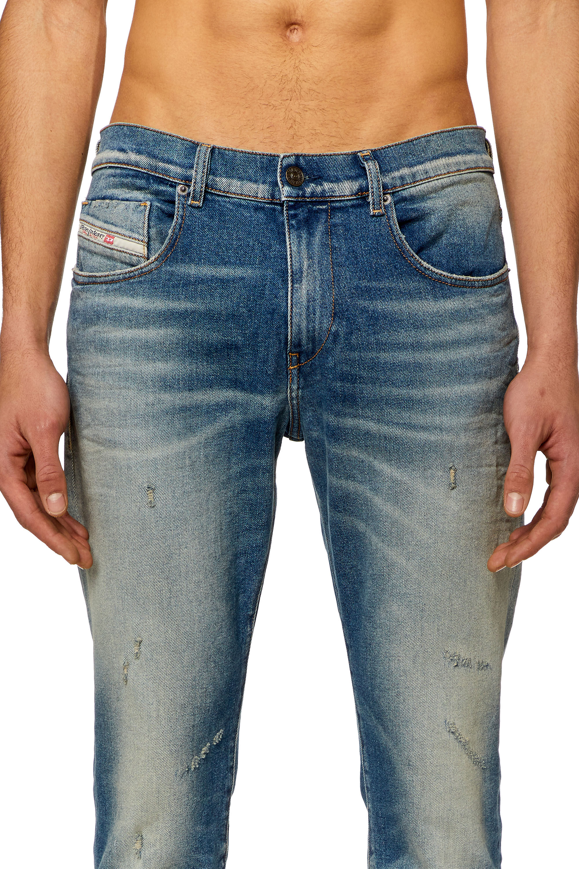 Diesel - Slim Jeans 2019 D-Strukt 09H55, Hellblau - Image 5