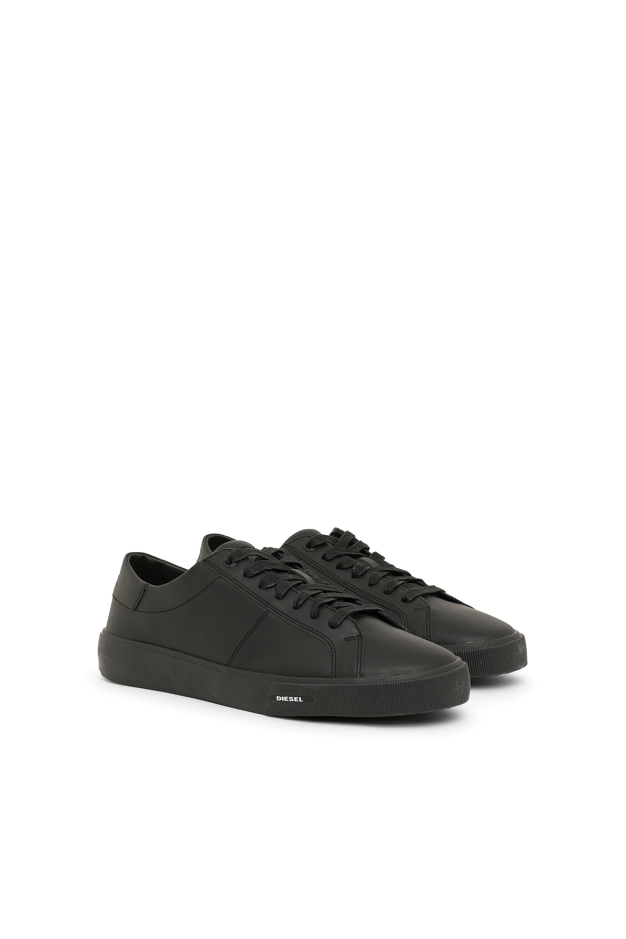 Diesel - S-MYDORI LC, Herren Low-Tops aus Leder in Schwarz - 2