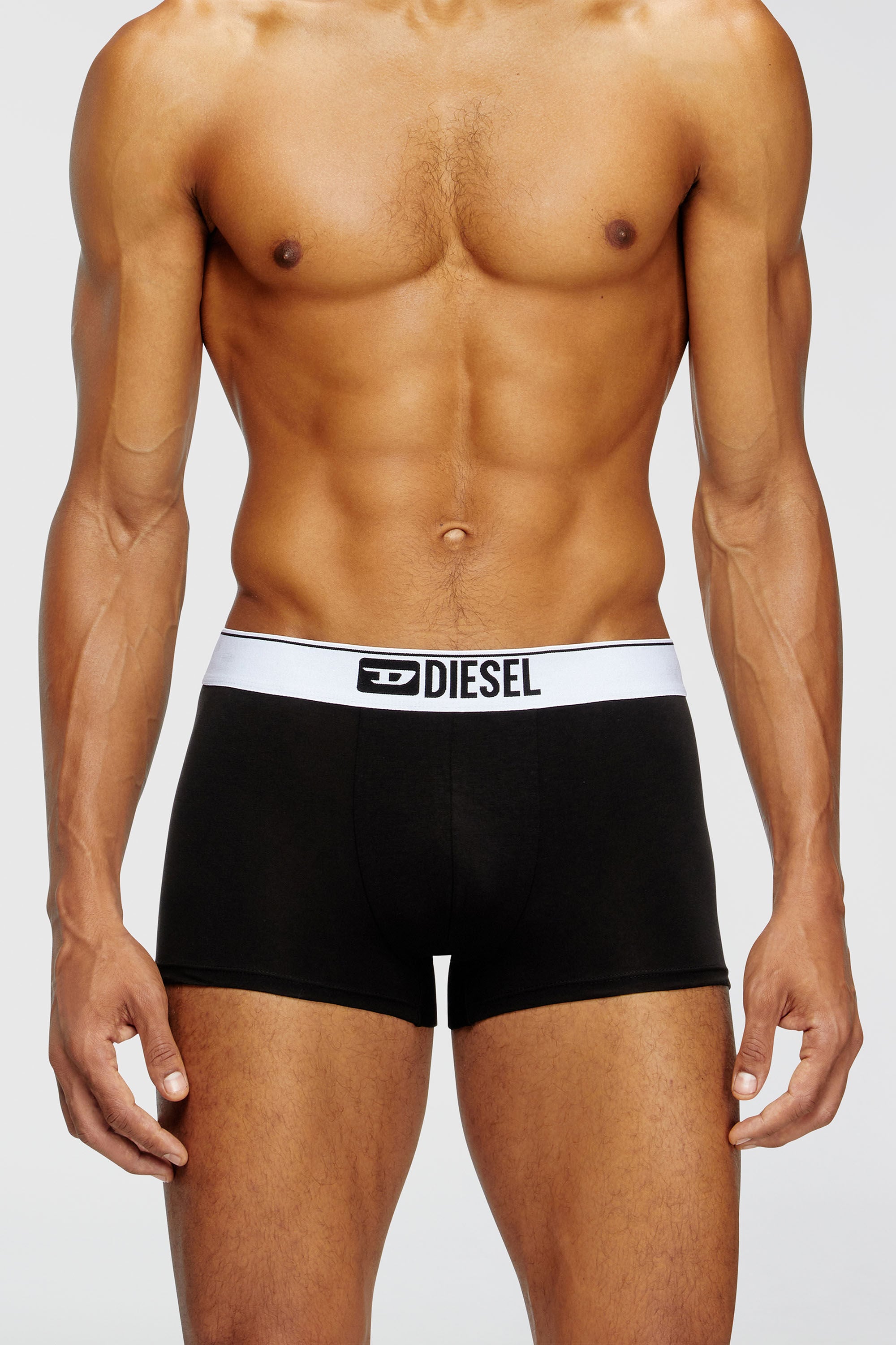 Diesel - UMBX-DAMIENTHREEPACK, Herren Einfarbige Retropants im Dreierpack in Schwarz/Weiss - 3