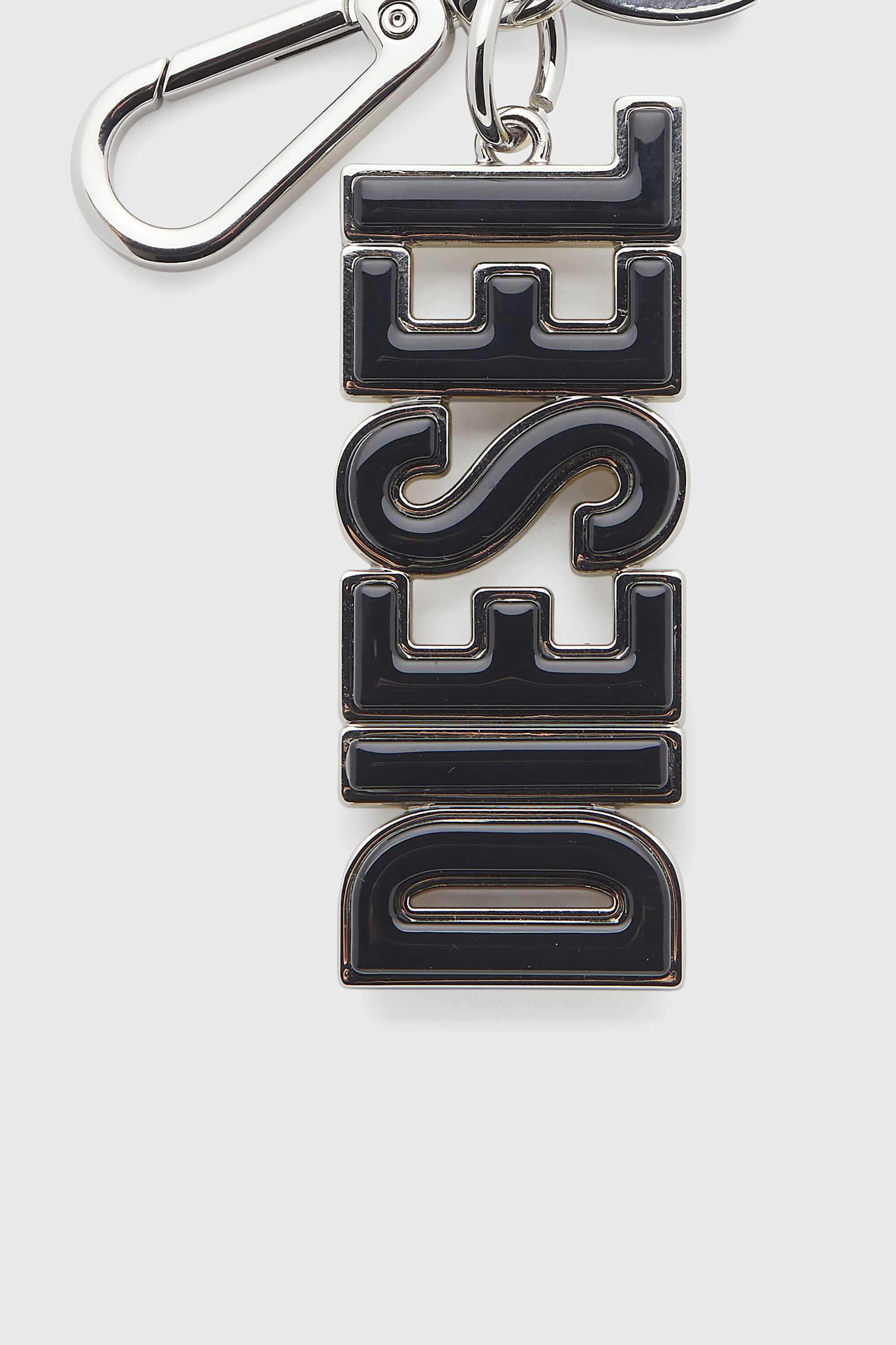Diesel - DSL 3D KEY RING, Herren DIESEL-Schl&uuml;sselring aus Metall und Harz in Schwarz/Gelb - 3