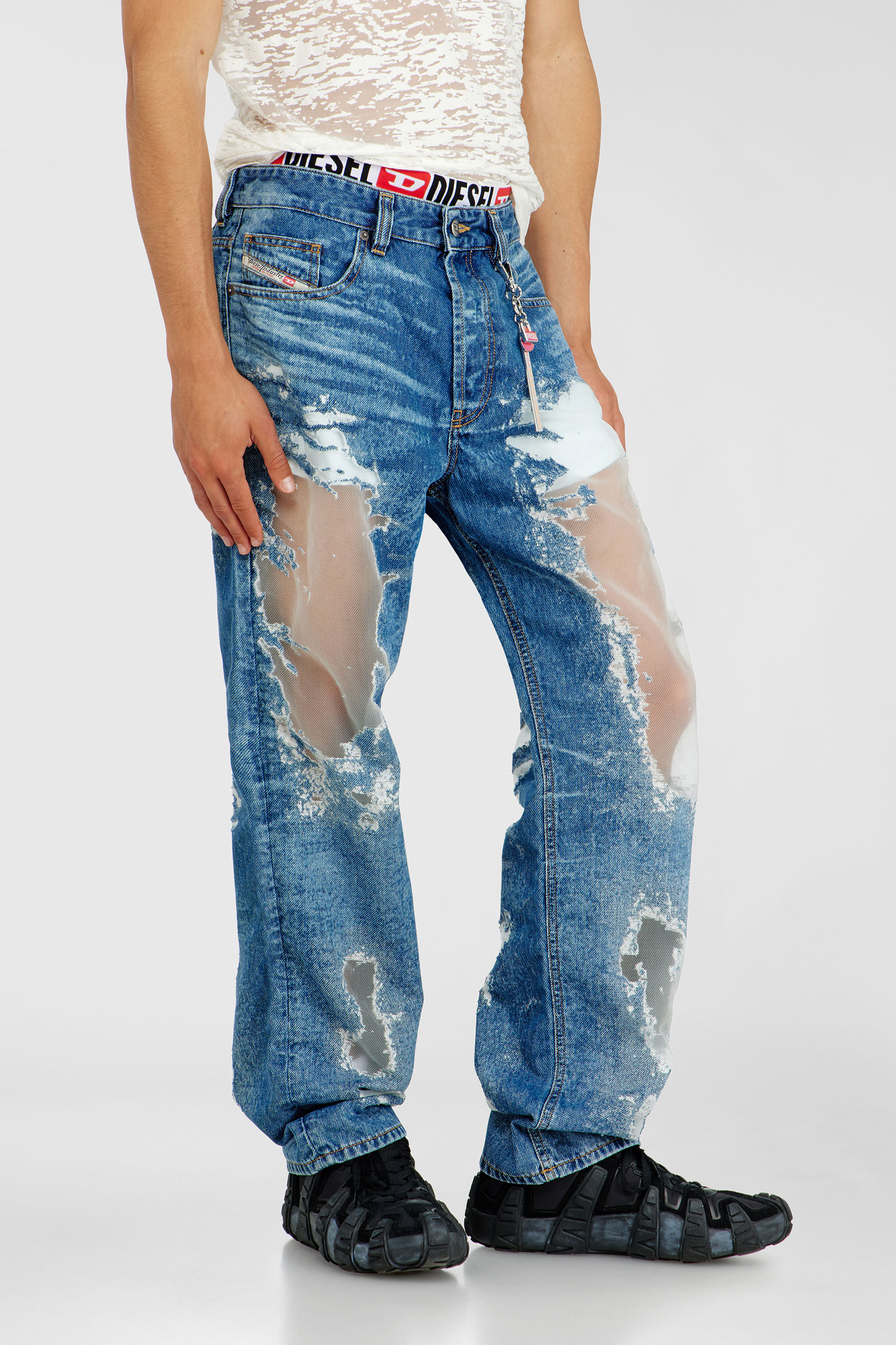 Diesel - Herren Regular Jeans 2024 D-Macs 068ZH, Mittelblau - 5