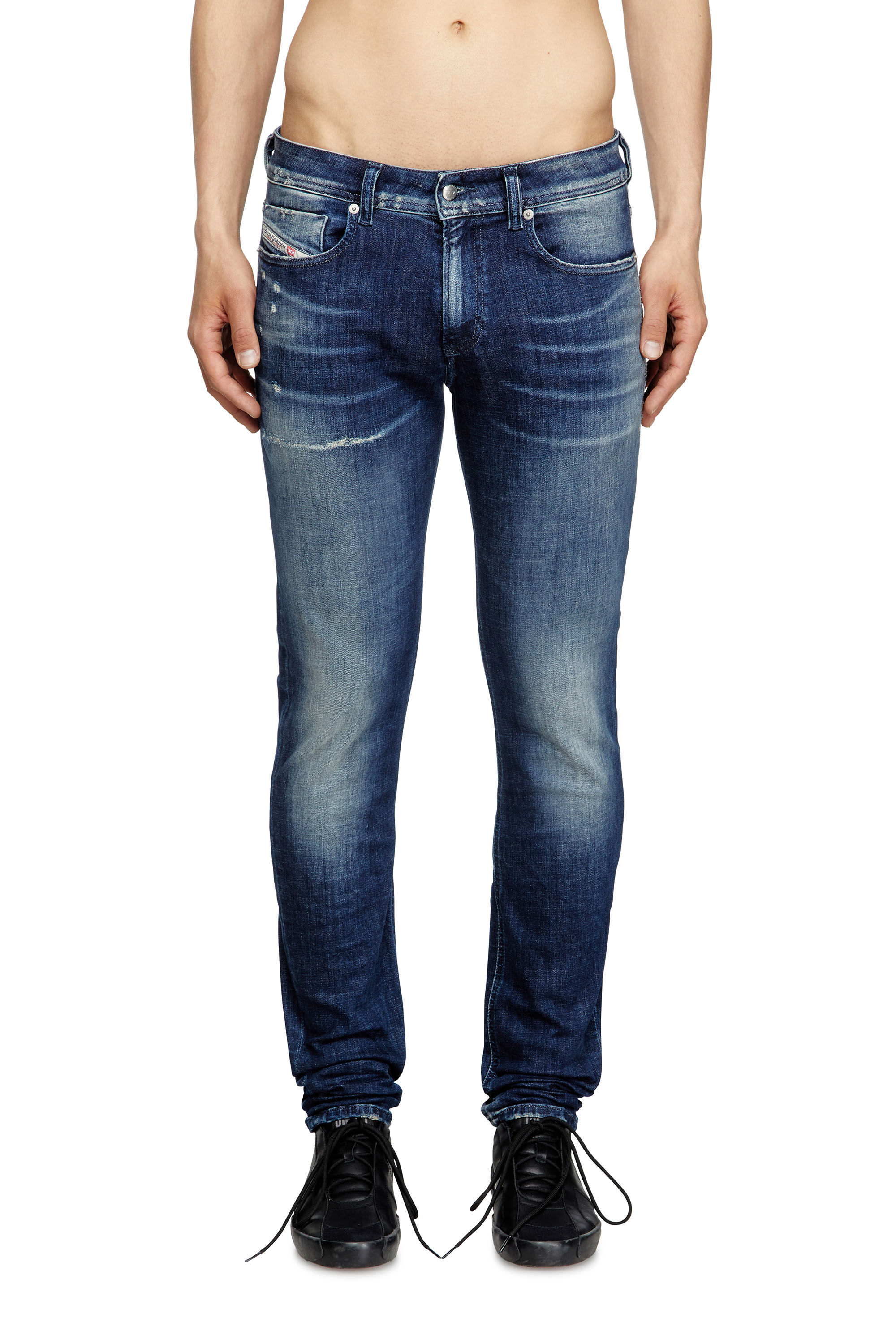 Diesel - Herren Skinny Jeans 1979 Sleenker 09L97, Dunkelblau - 3