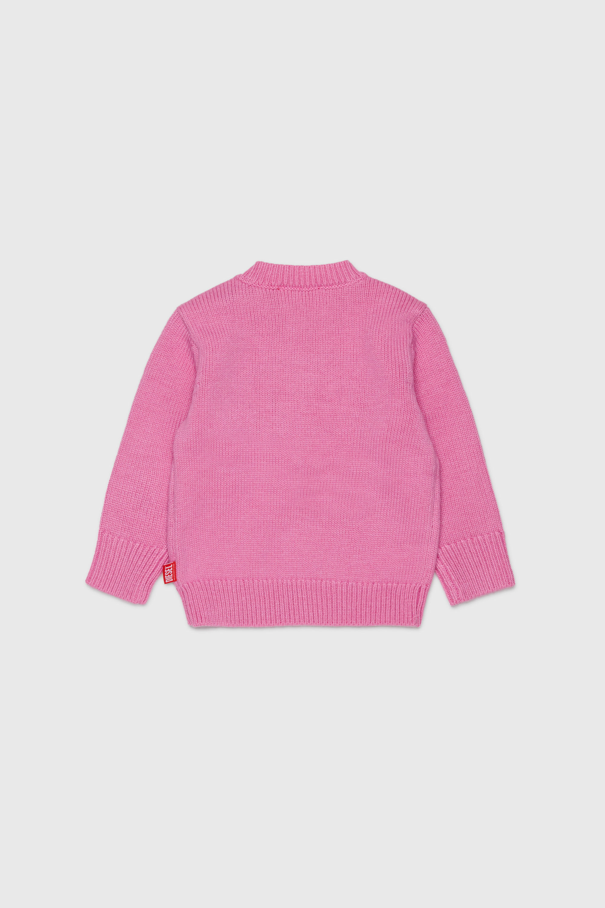 Diesel - KOMYB, Herren Pullover mit Kaschmiranteil und gro&szlig;em Oval D in Rosa - 2