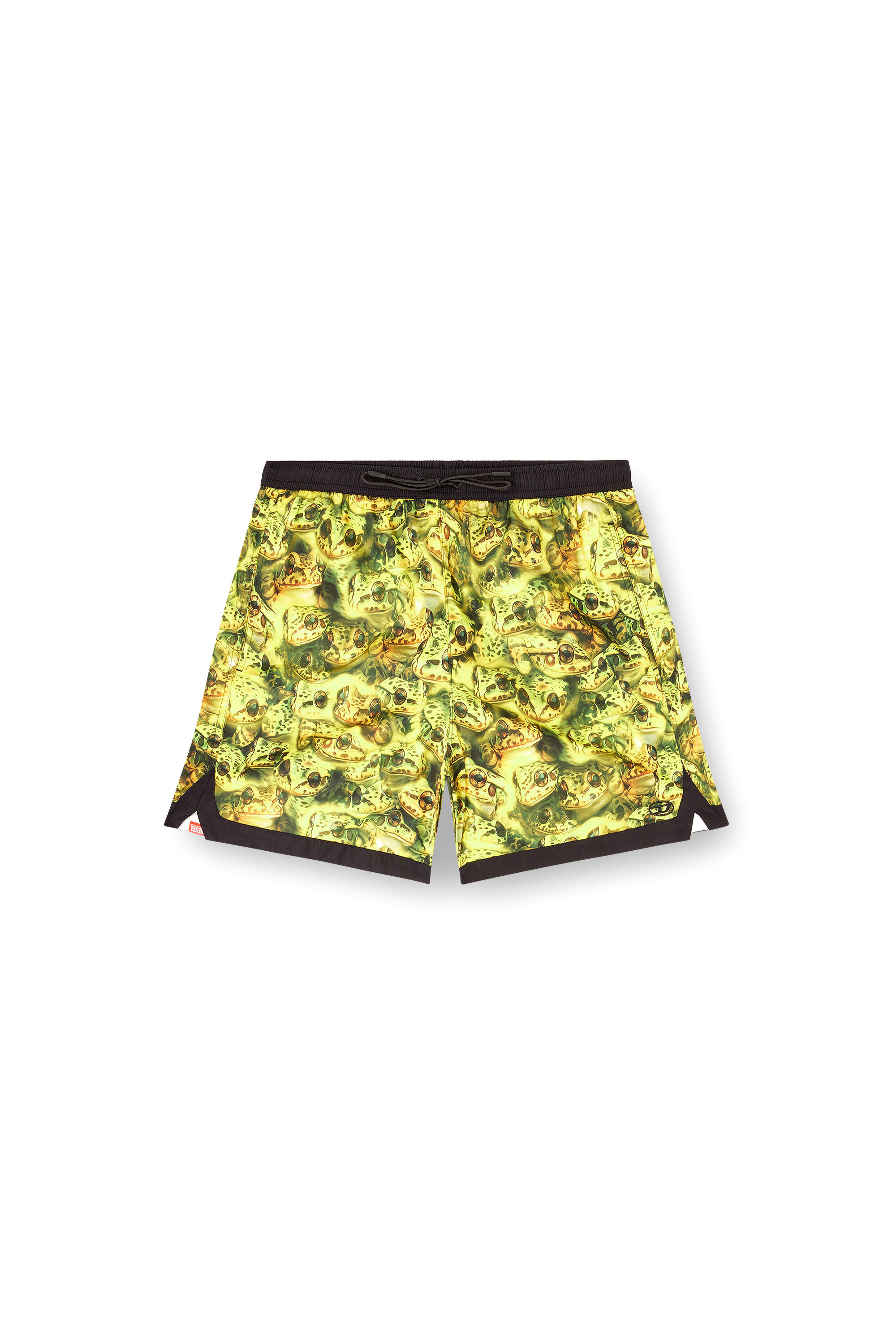 Diesel - SOCCER-41-D-POP-C, Herren Badeanzug im Boxershorts-Stil mit Allover-Print in Grün - 4