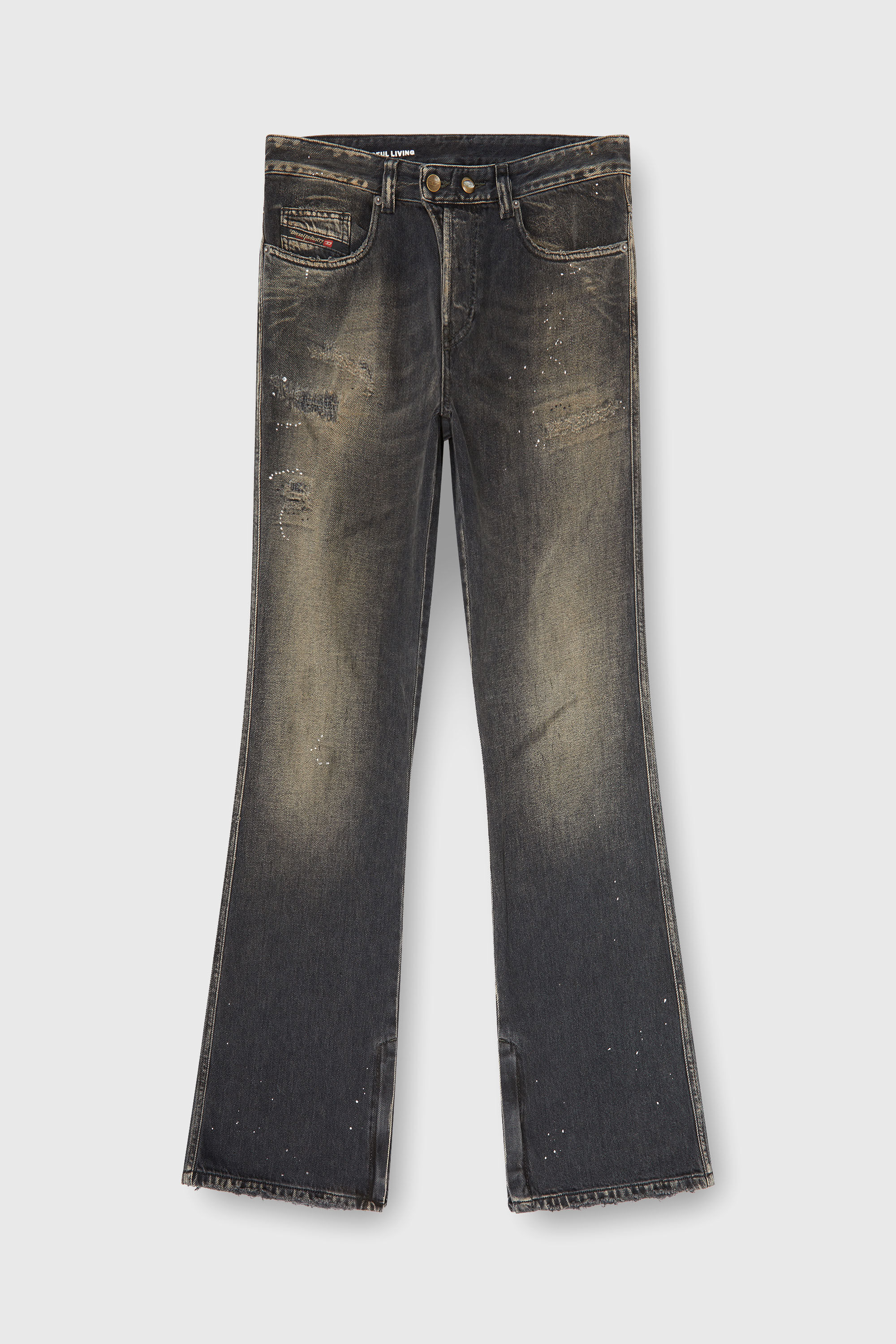 Diesel - Herren Bootcut Jeans 1998 D-Buck 09P64, Schwarz/Dunkelgrau - 6