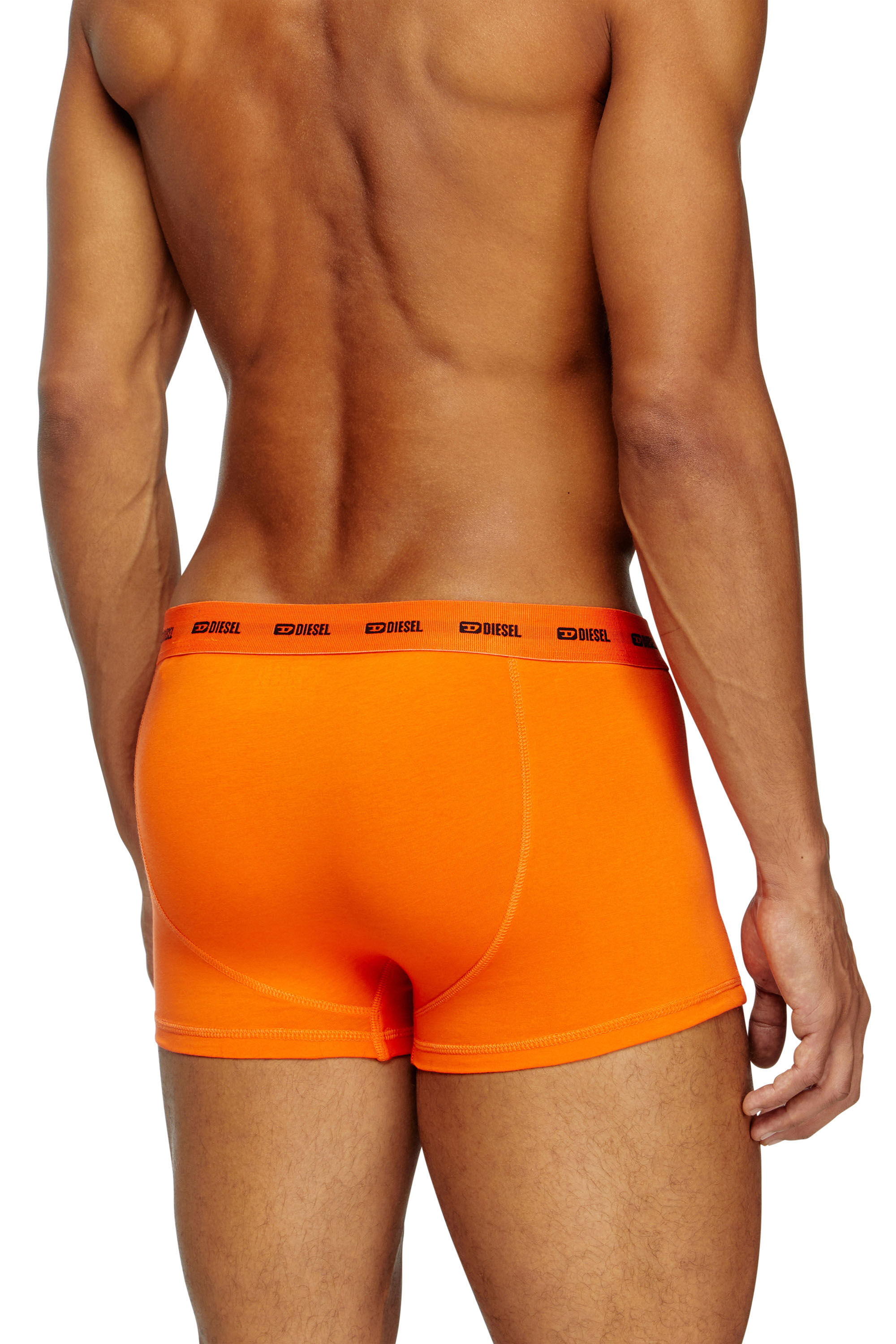 Diesel - DAMIEN-UTLT-3PACK, Herren Retropants mit Blumen-Motiv im Dreierpack in Braun/Orange - 4