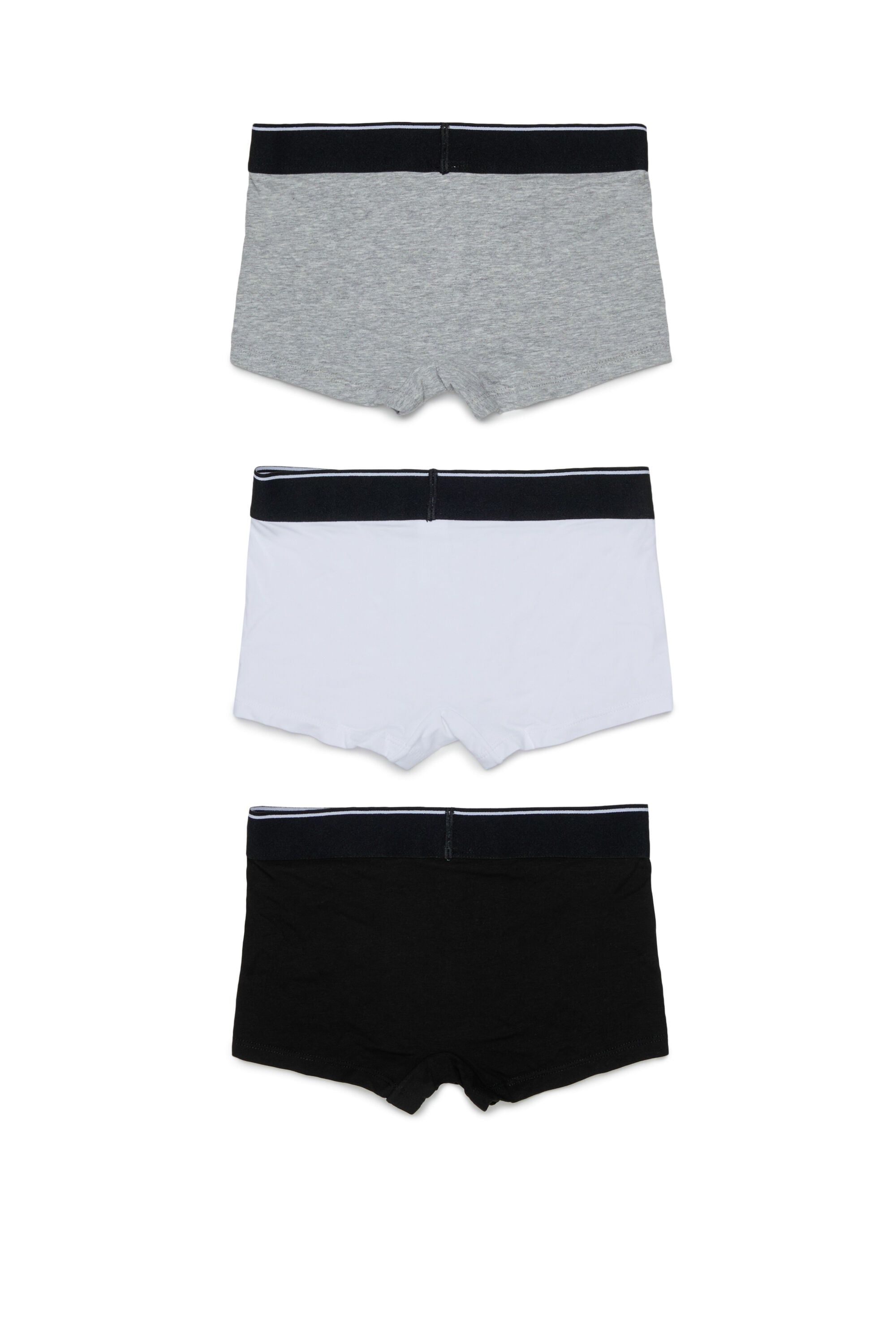 Diesel - UM-UGINTRIPACK-DD, Herren 3er-Pack Boxershorts aus stretch-baumwolle in Schwarz/Grau - 2