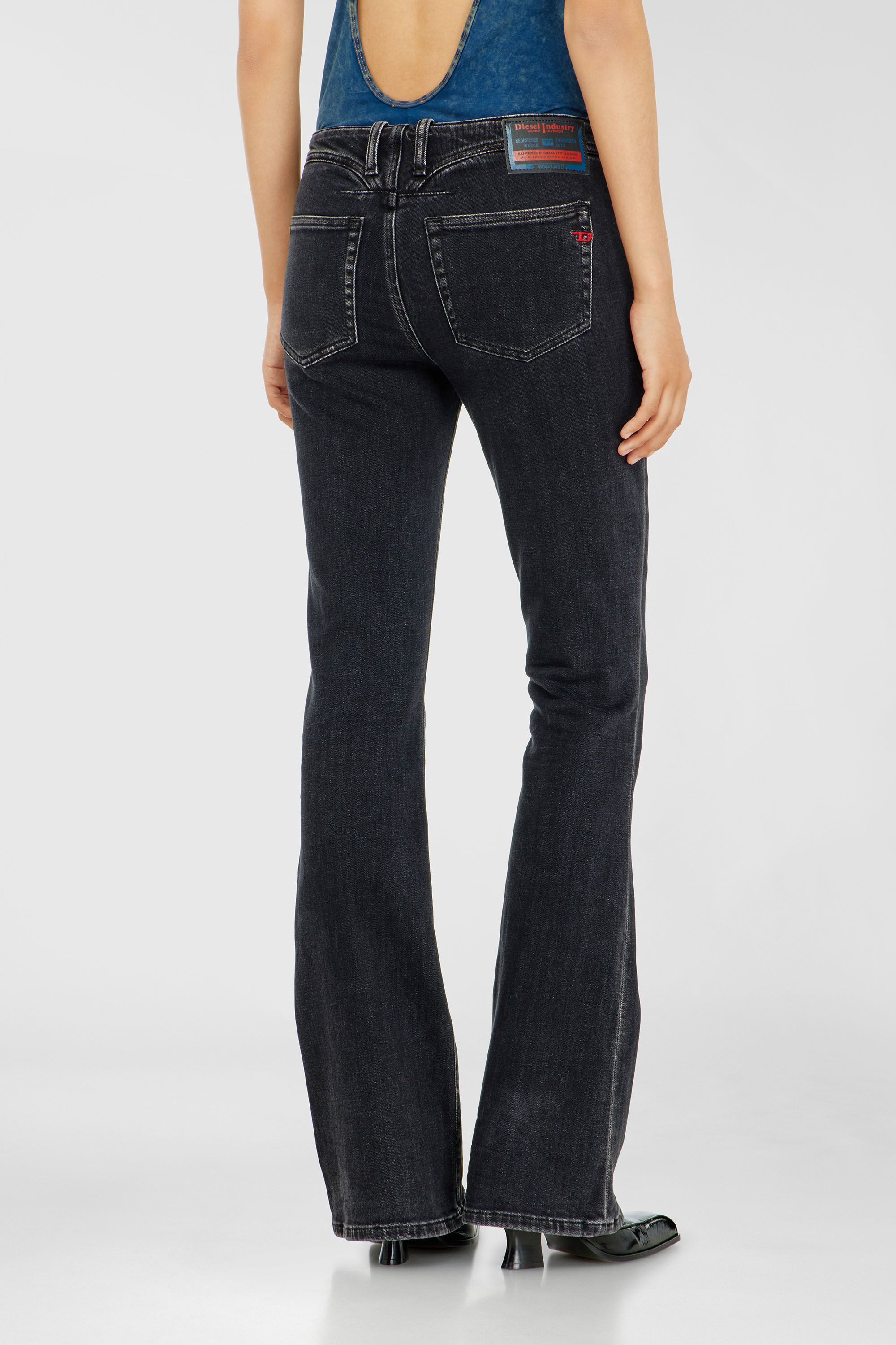 Diesel - Damen Bootcut Jeans 1969 D-Ebbey 09P75, Schwarz/Dunkelgrau - 5