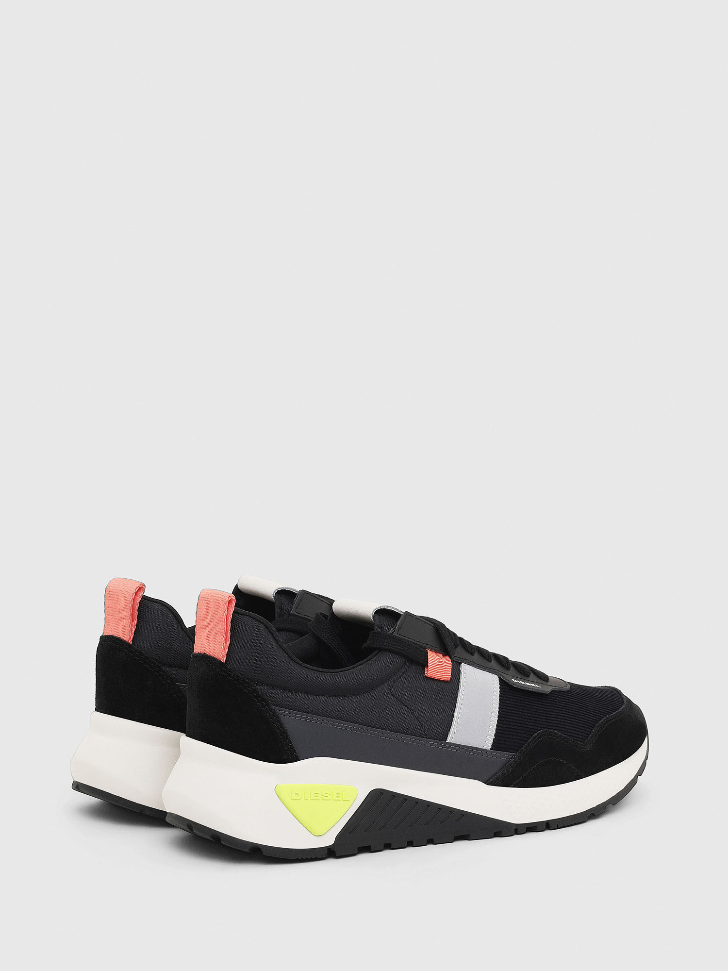Diesel - S-KB LOW RUN, Herren Sneaker aus Ripstop-Nylon und Wildleder in Schwarz - 3
