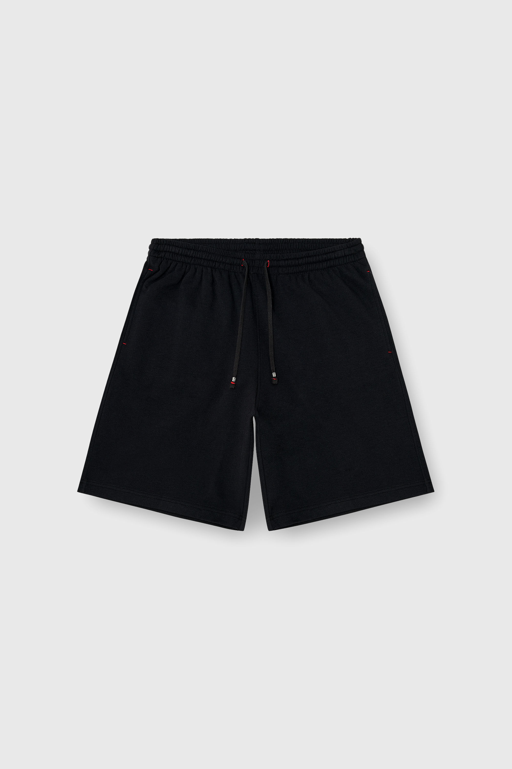 Diesel - LUCAS-D-CORE, Herren Sweatshorts aus aufgerauter Baumwollmischung in Schwarz - 4