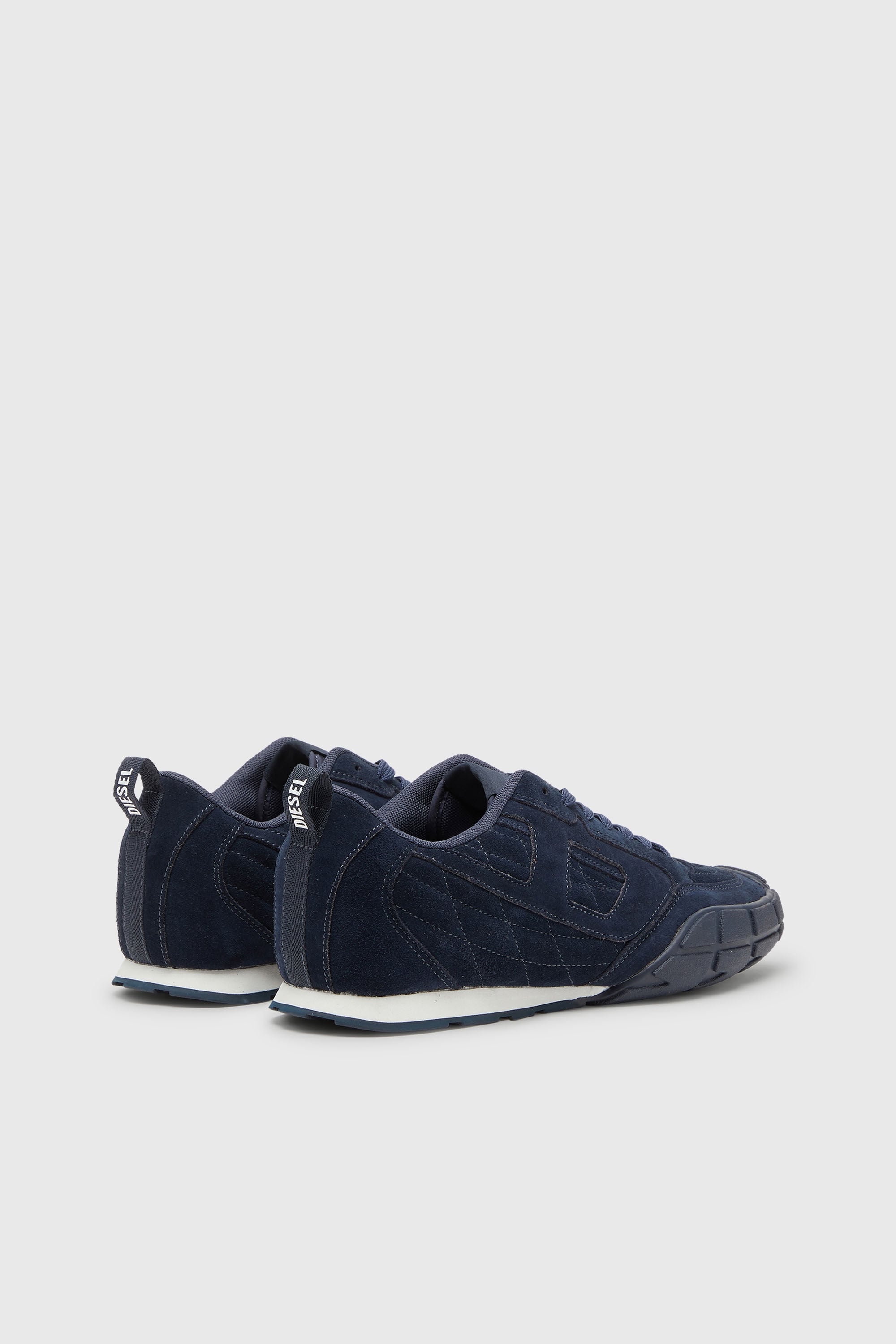Diesel - S-PAGODHA LOW, Herren S-Pagodha-Gesteppte Wildleder-Sneaker in Dunkelblau - 3